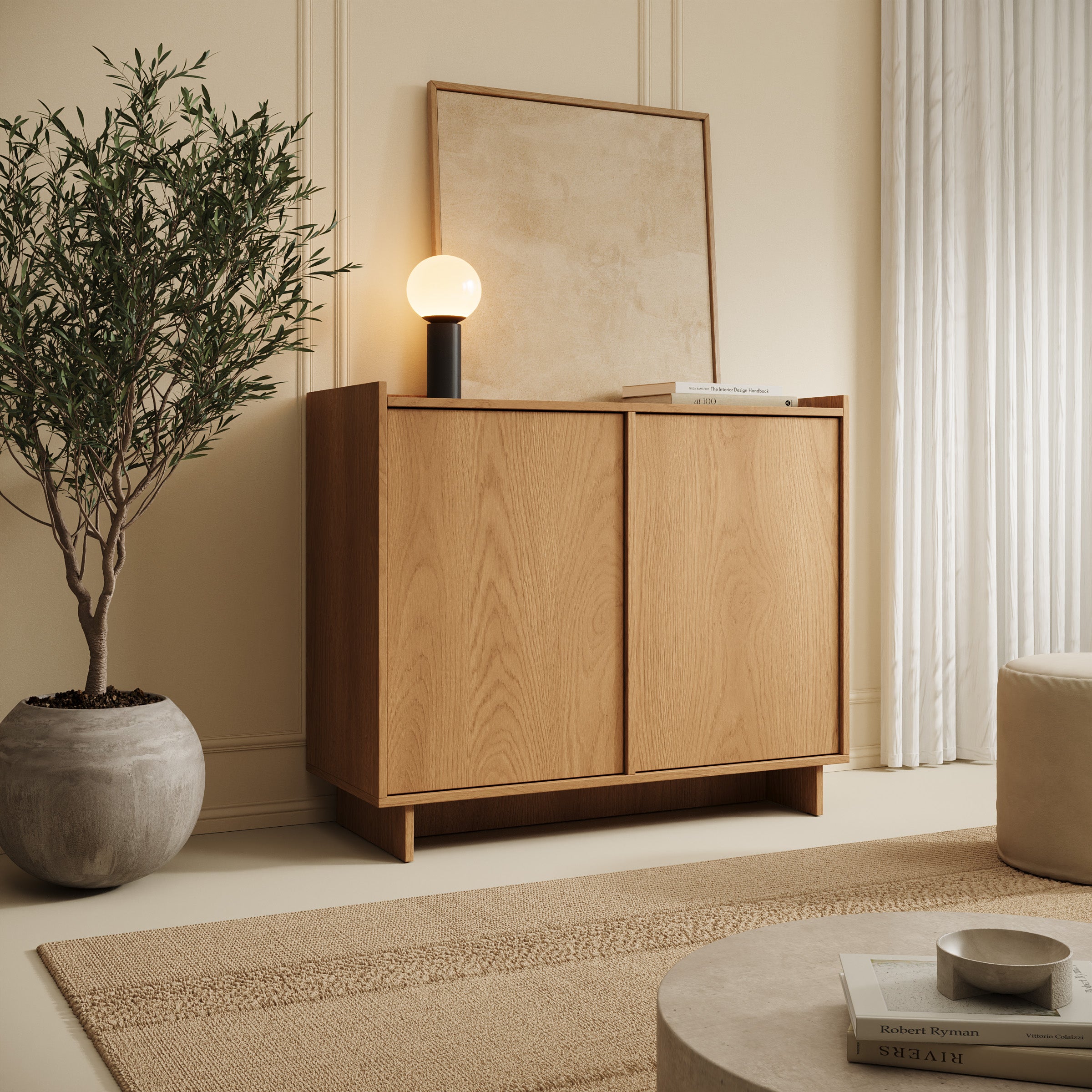 Yarrow - Dressoir - Eikenpatroon - 98x39x82 cm