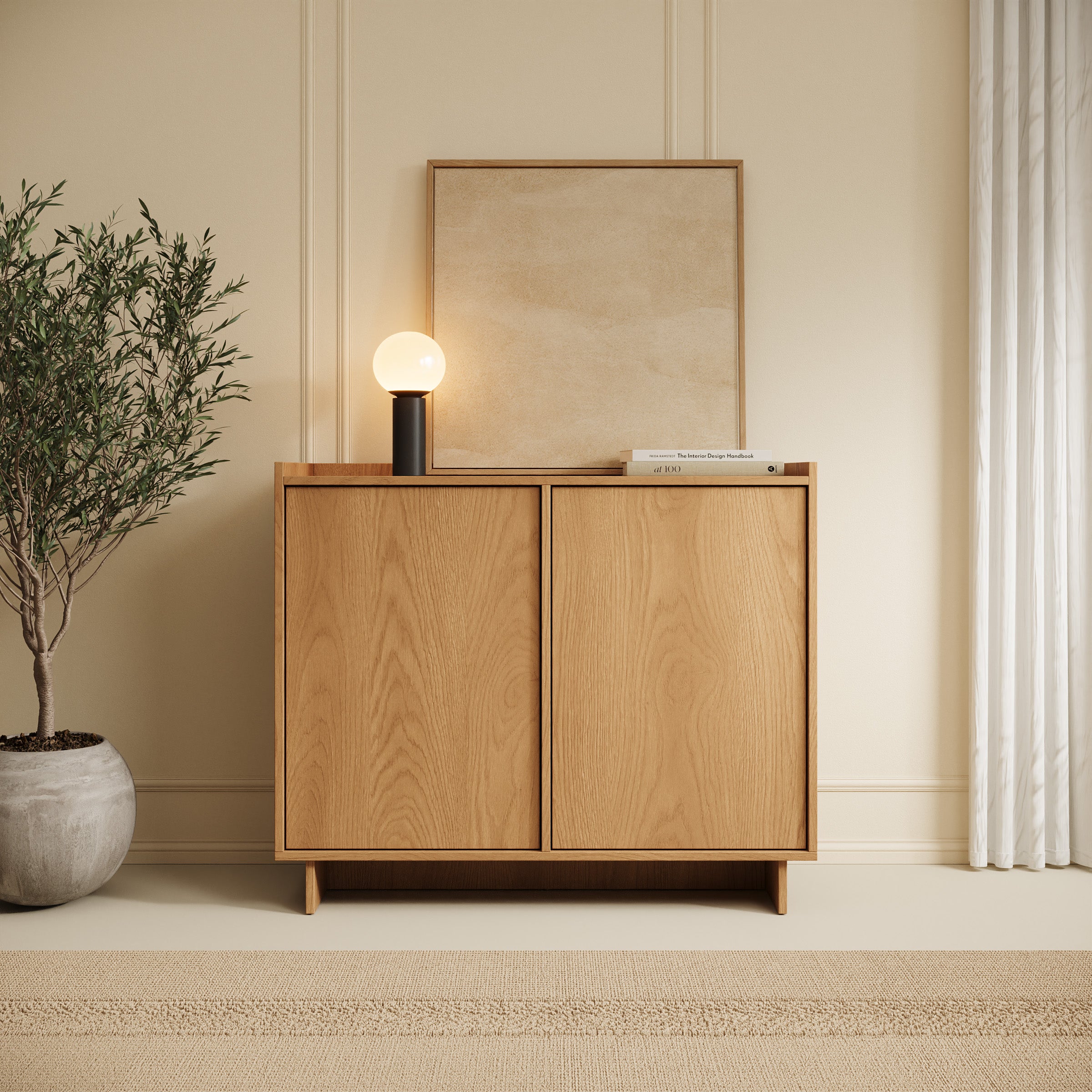 Yarrow - Dressoir - Eikenpatroon - 98x39x82 cm