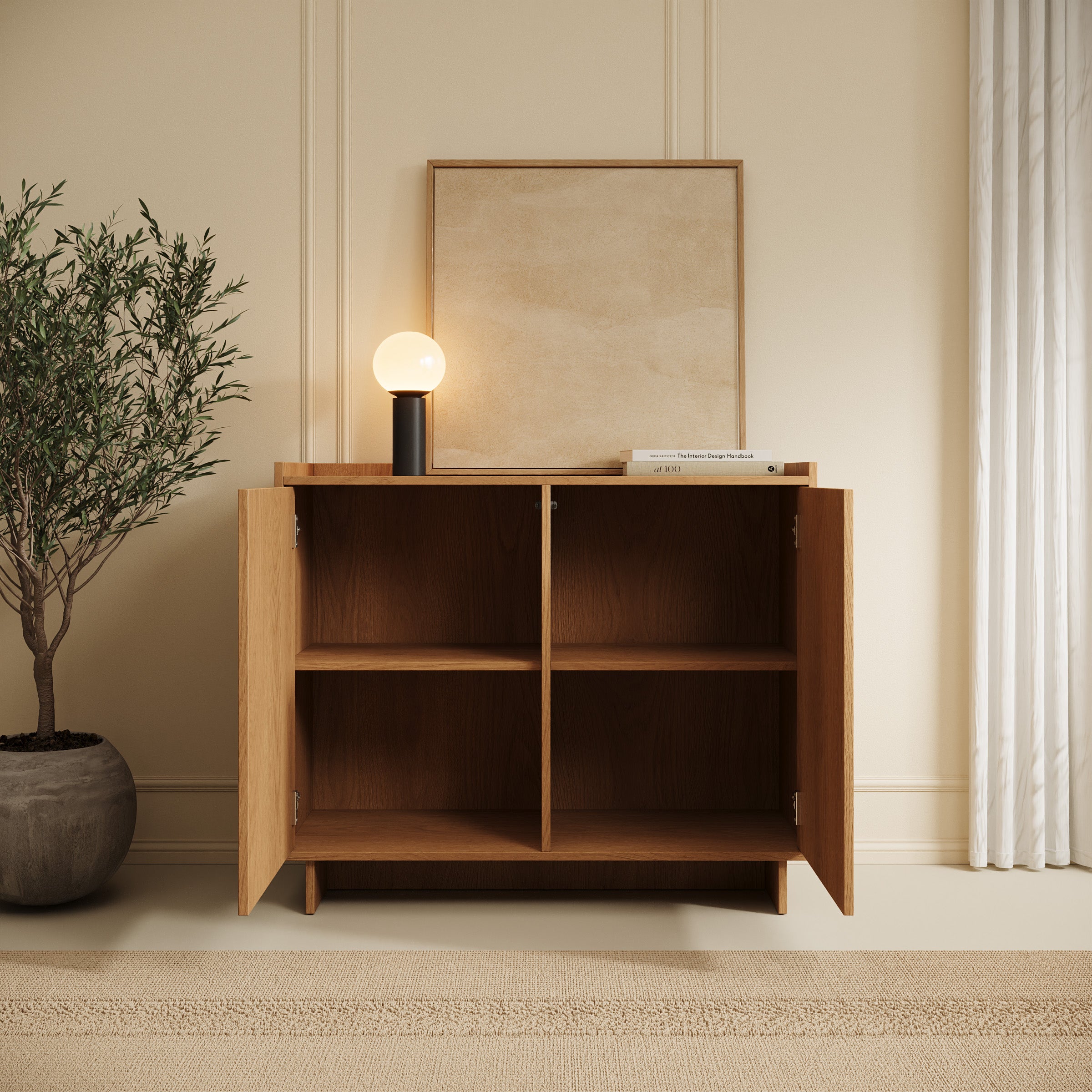 Yarrow - Dressoir - Eikenpatroon - 98x39x82 cm
