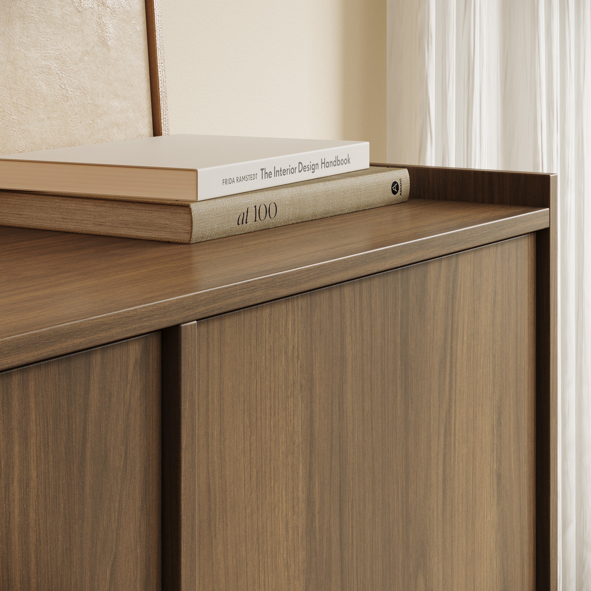 Yarrow - Dressoir - Walnootpatroon - 98x39x82 cm