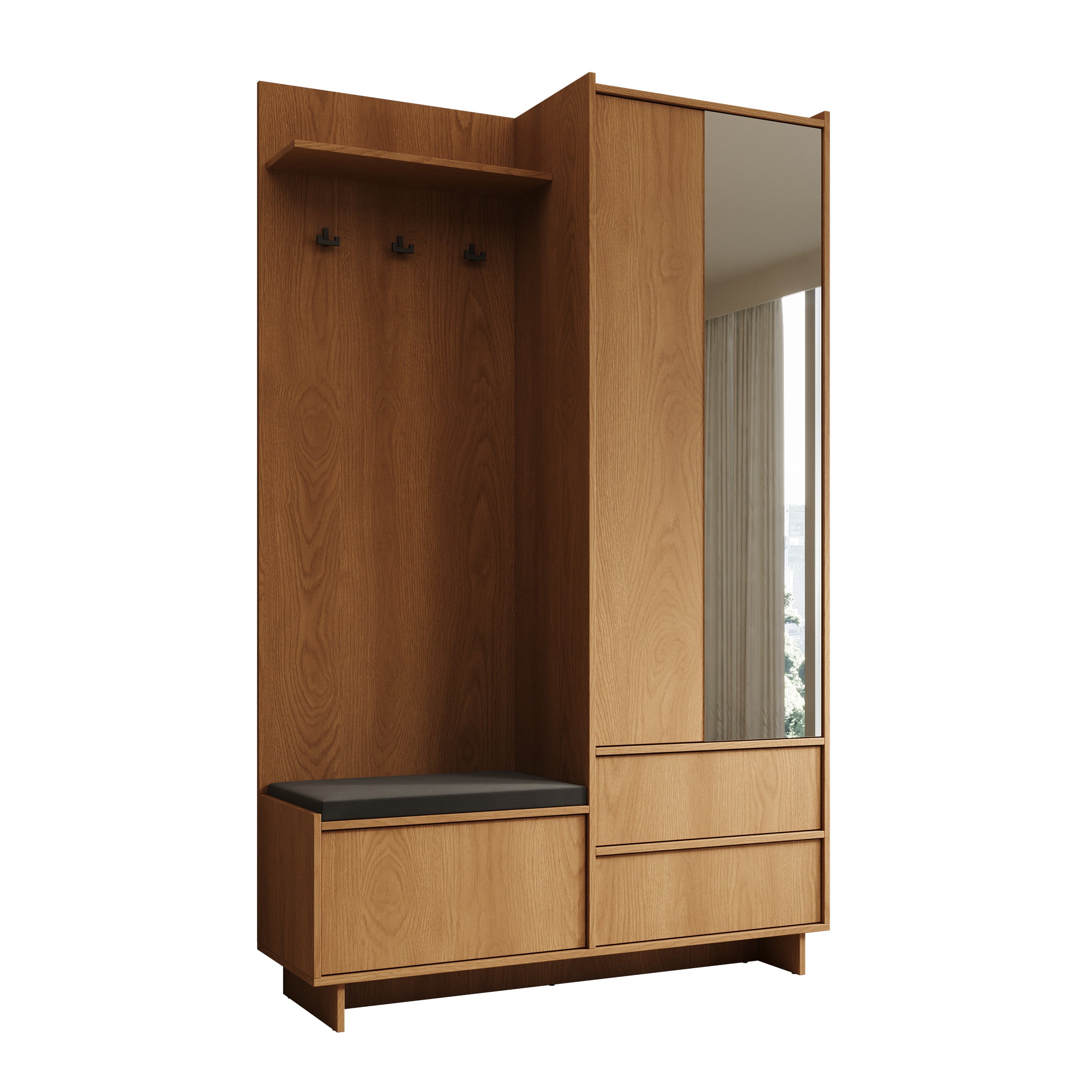 Yarrow - Halkast - Eikenpatroon - 125x39x201 cm