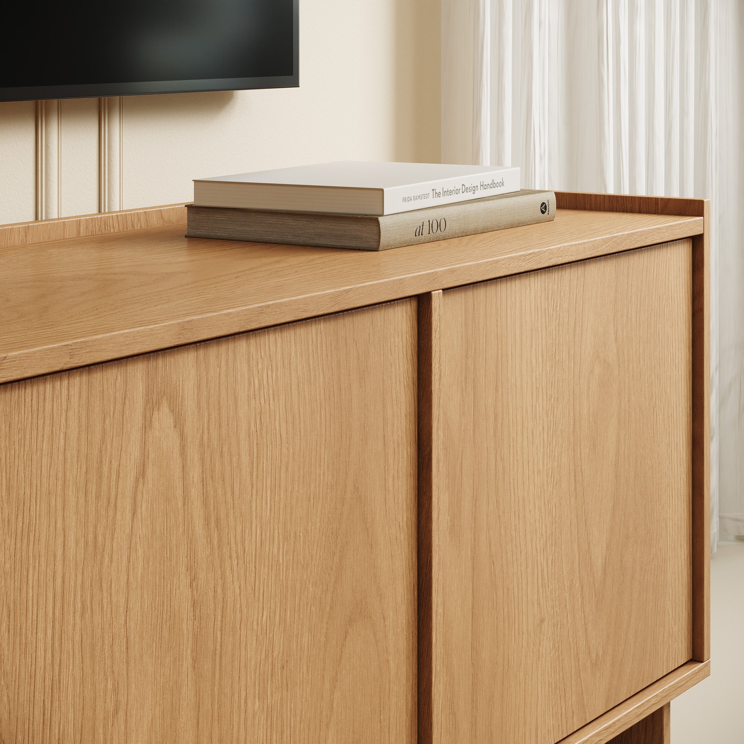 Yarrow - TV-Meubel - Eikenpatroon - 147x39x55 cm