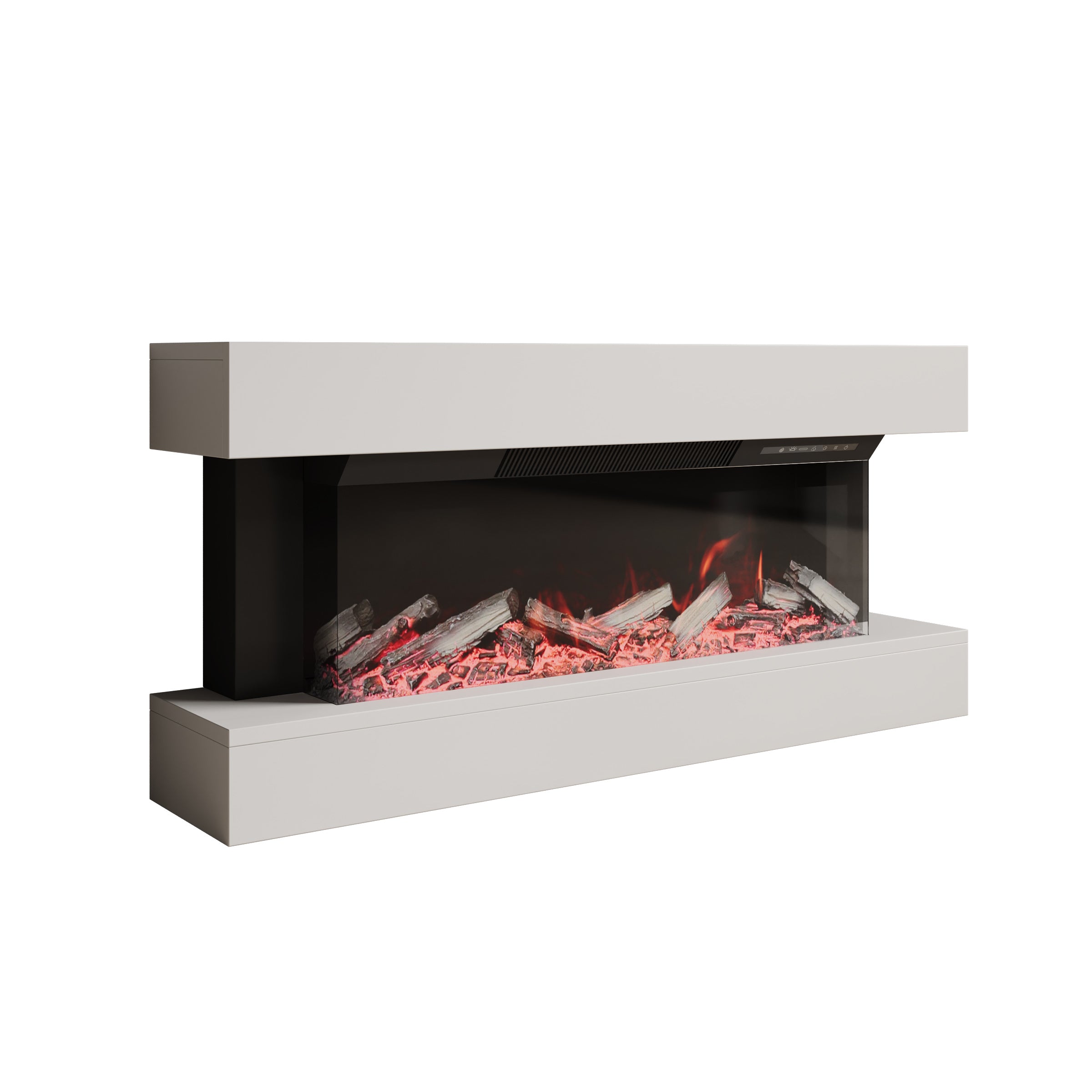 Zarea - Elektrische sfeerhaard - Wit - 120x23x56 cm