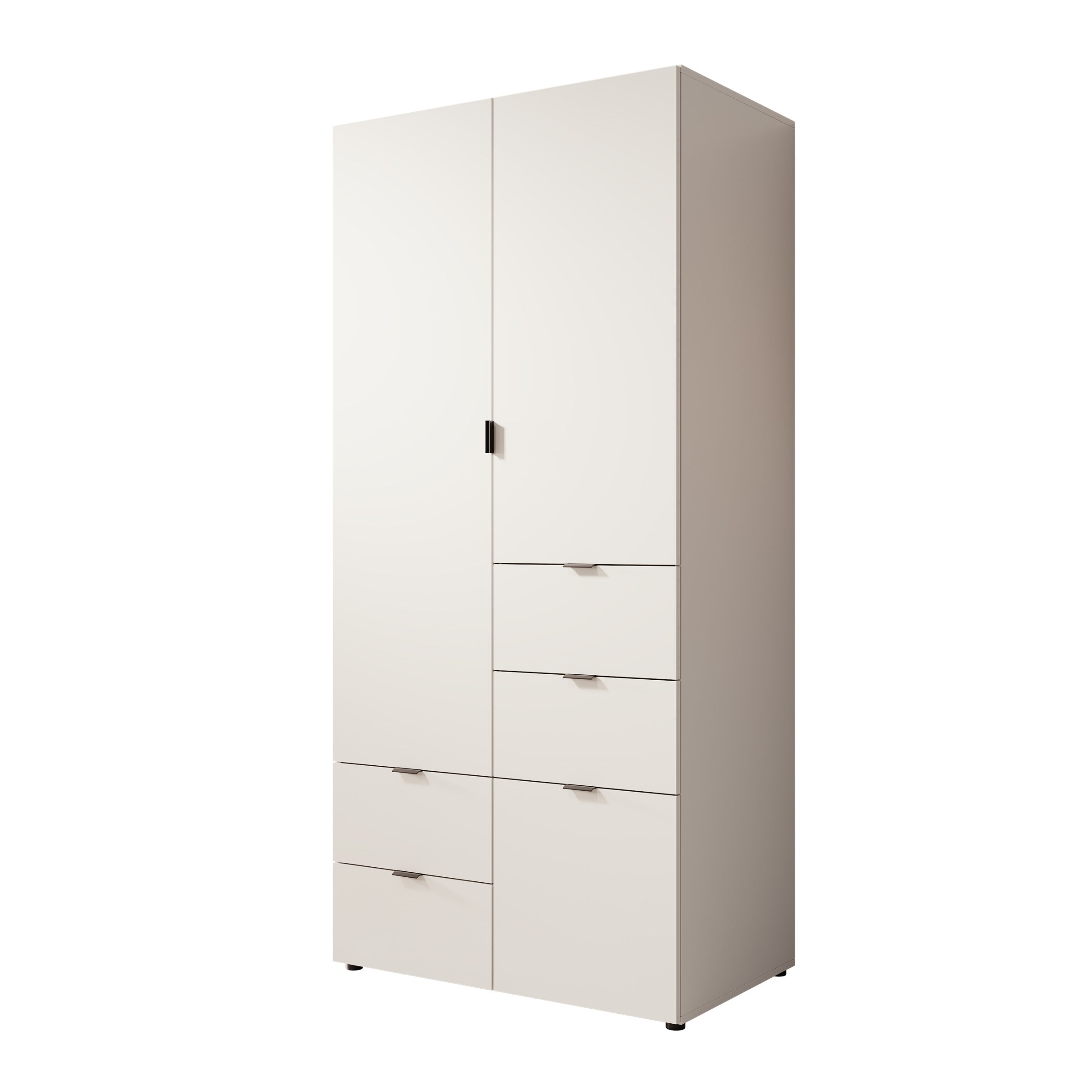 Zayden - Kledingkast 2-deurs - Wit - 90x55x190 cm