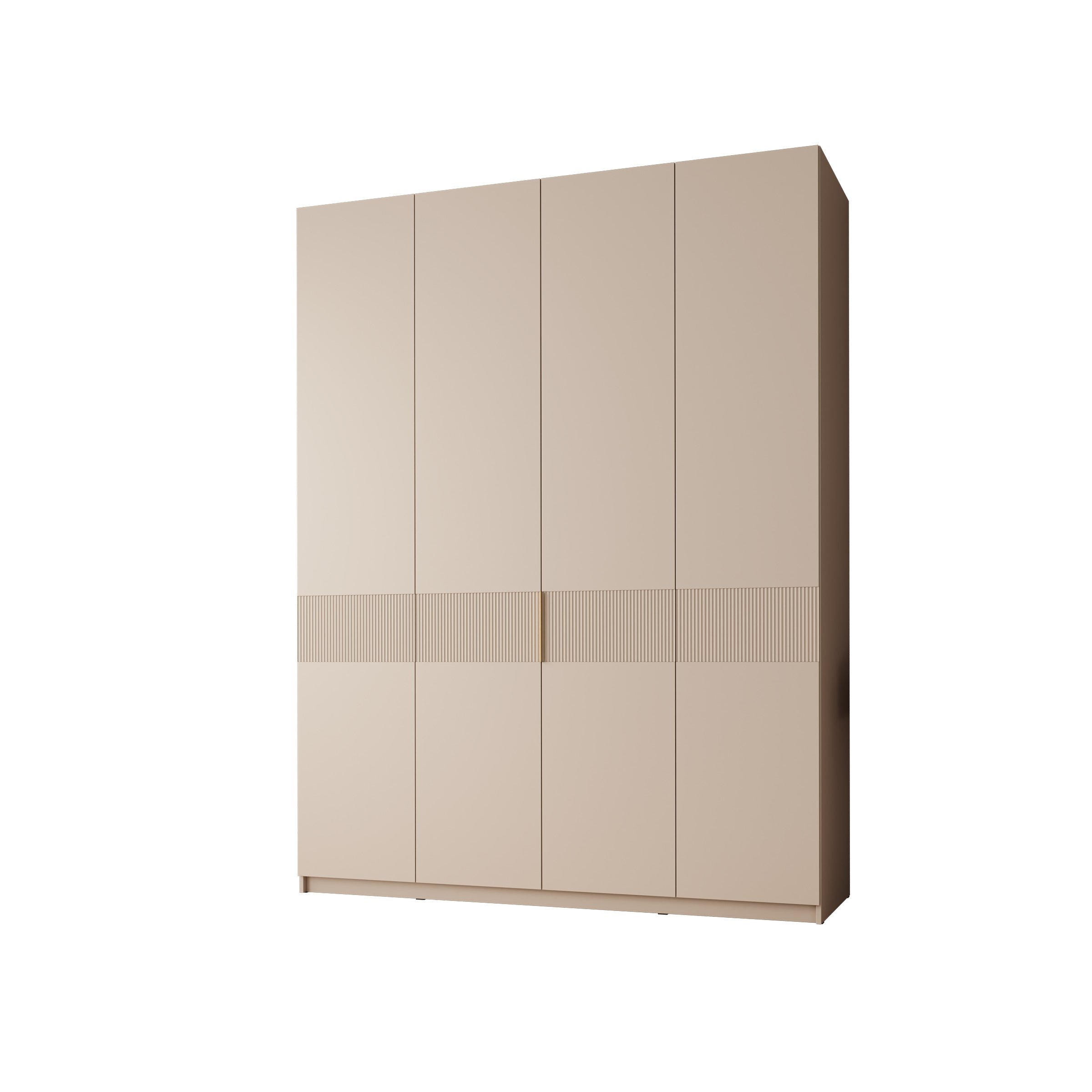 Zelvai - Kledingast 4-deurs - Beige - 180x60x237 cm