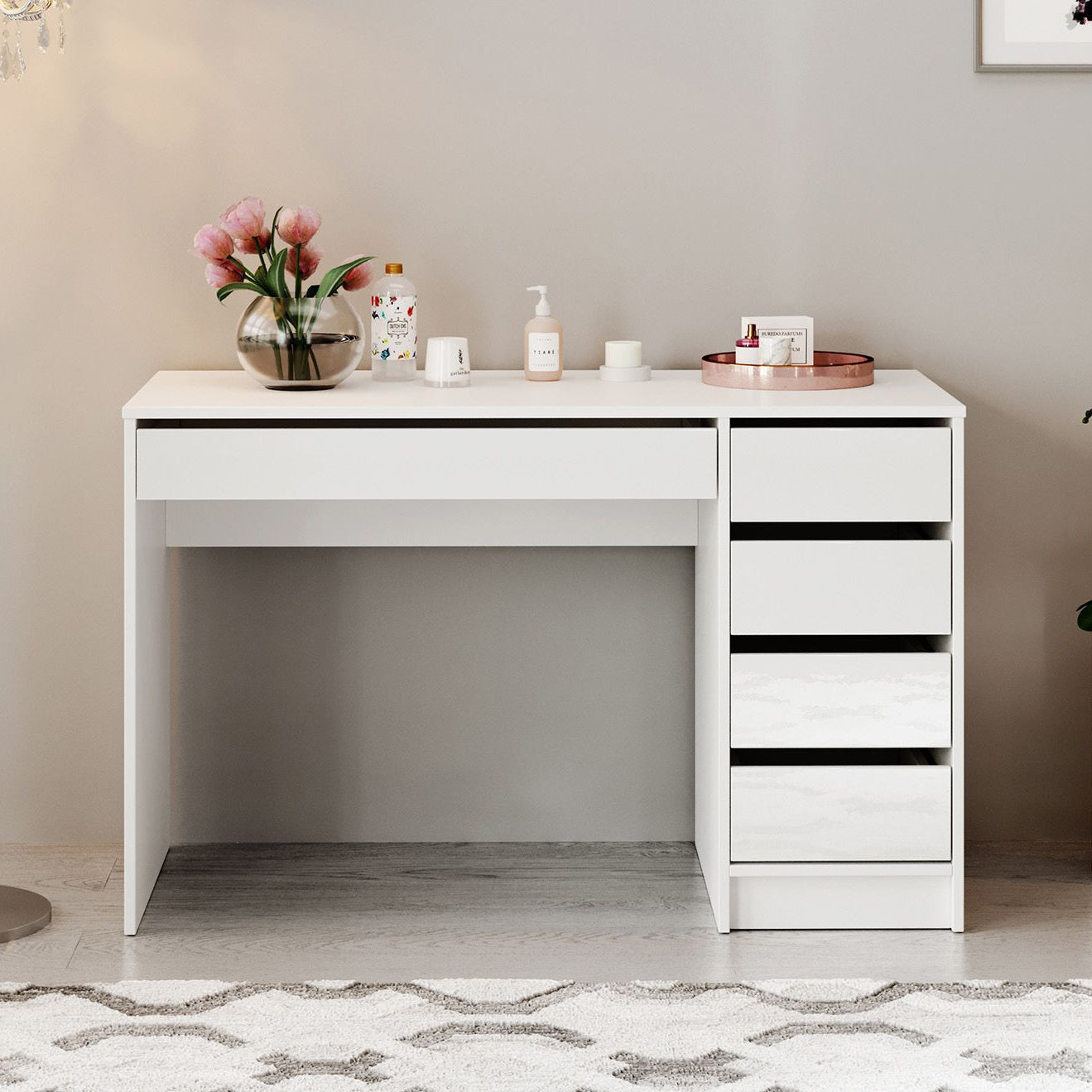 Arco - Kaptafel - Wit hoogglans - 120x55 cm