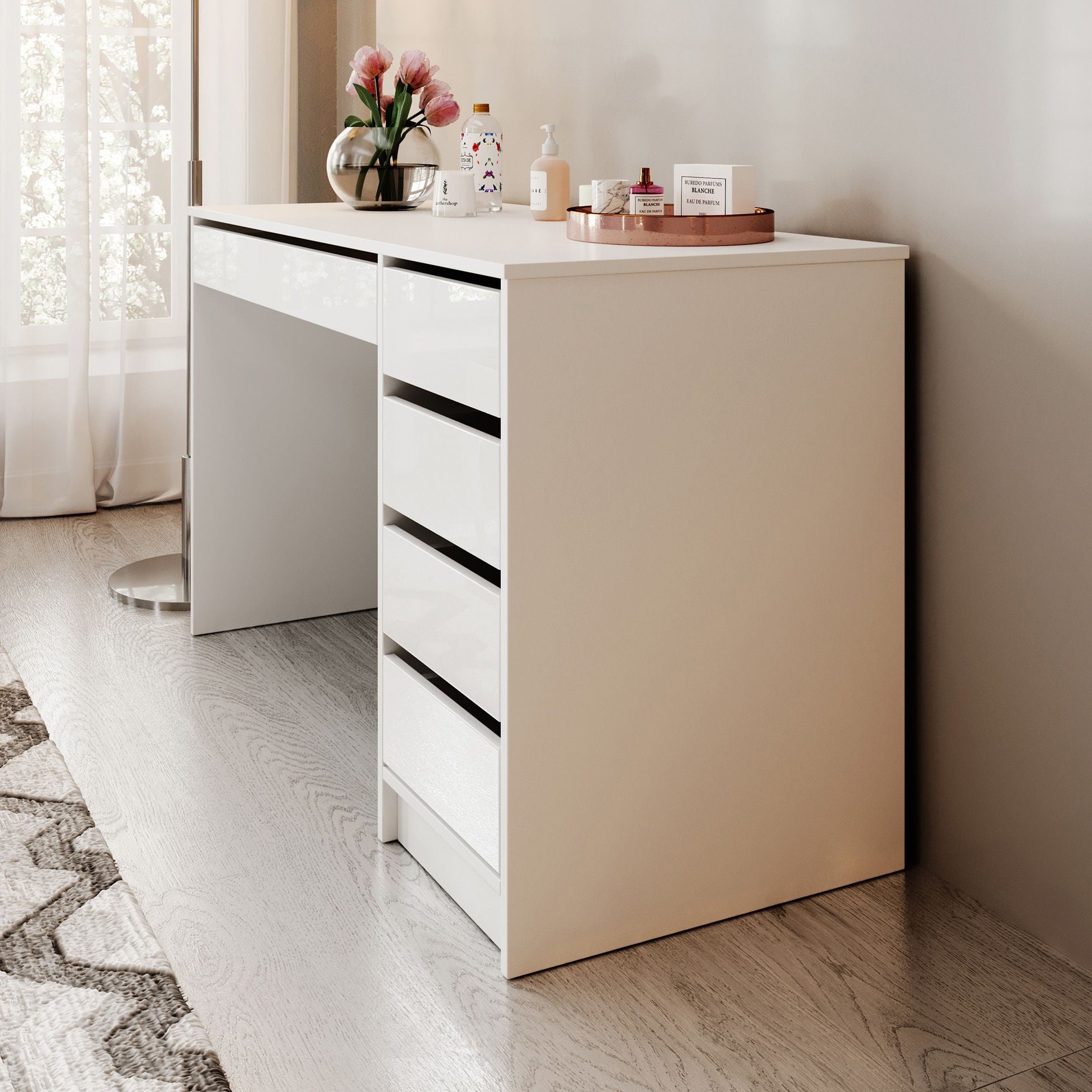 Arco - Kaptafel - Wit hoogglans - 120x55 cm