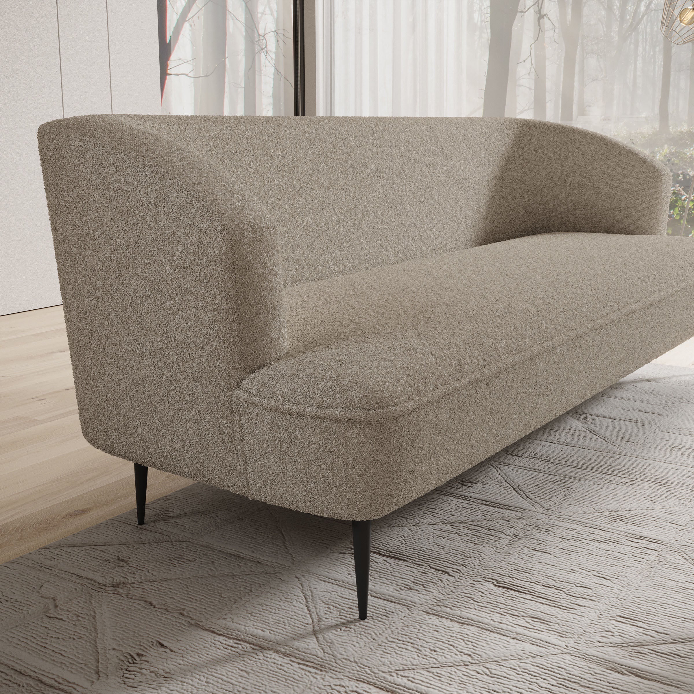 Caracas - 3-zitsbank - Teddystof beige
