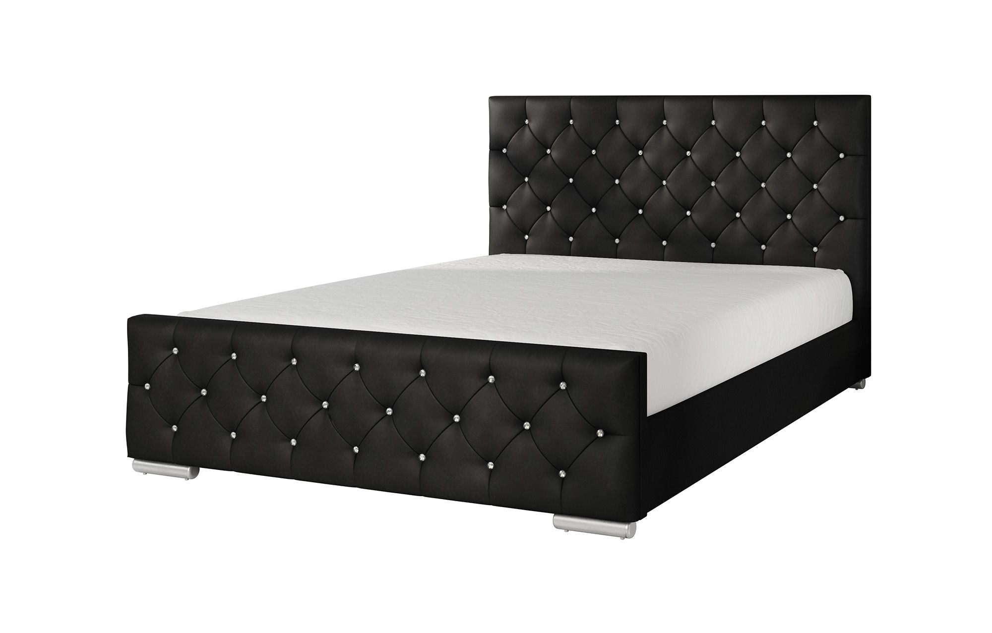 Aventura Diamond - Tweepersoonsbed - Zwart - 140x200 cm