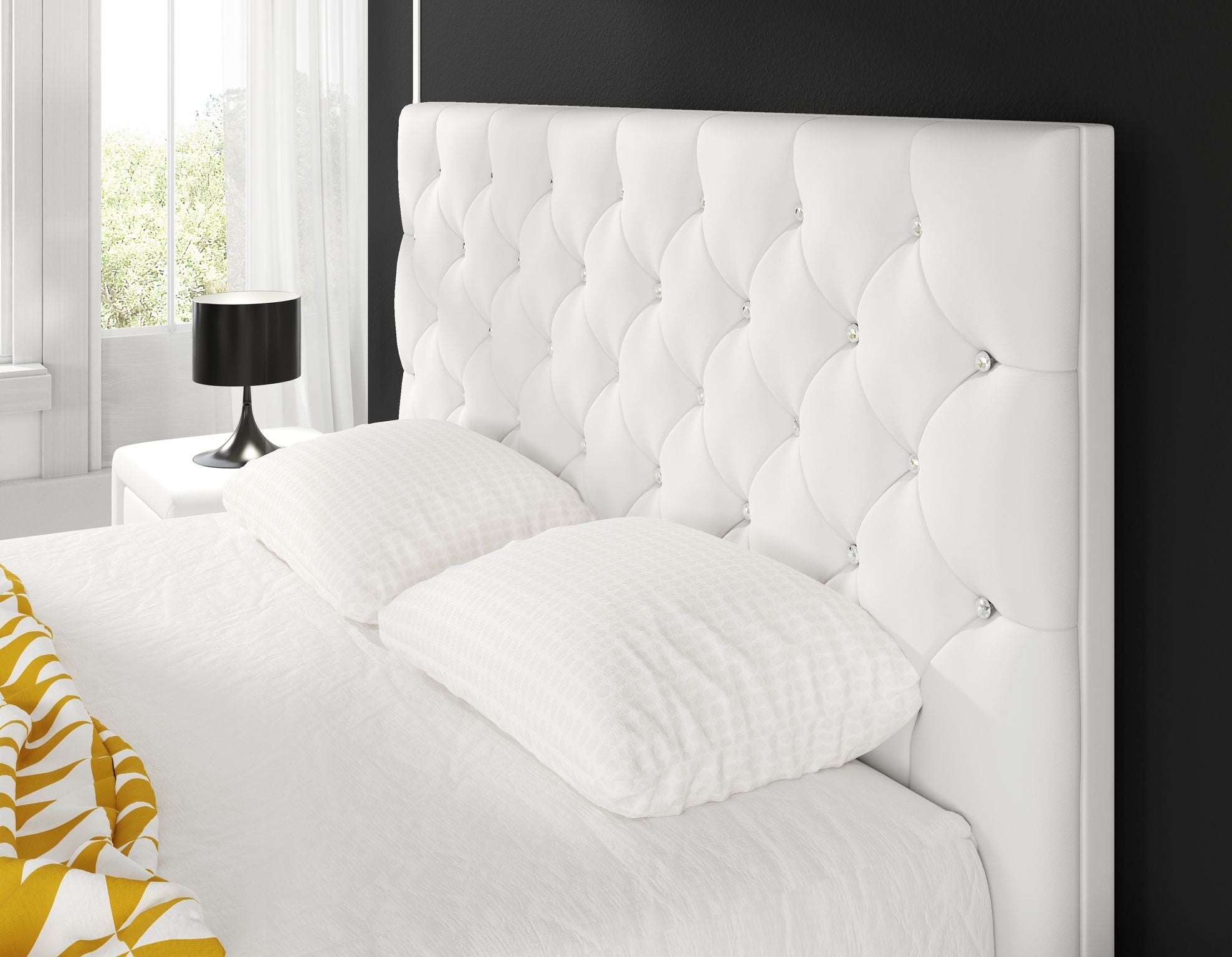 Aventura Diamond - Tweepersoonsbed - Wit - 180x200 cm
