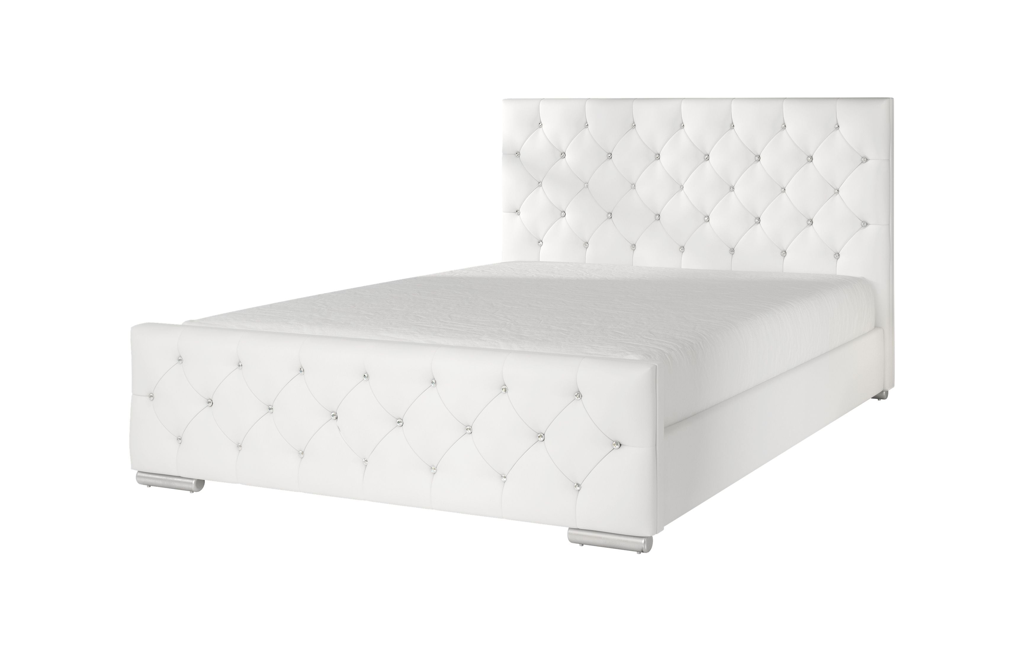 Aventura Diamond - Tweepersoonsbed - Wit - 180x200 cm