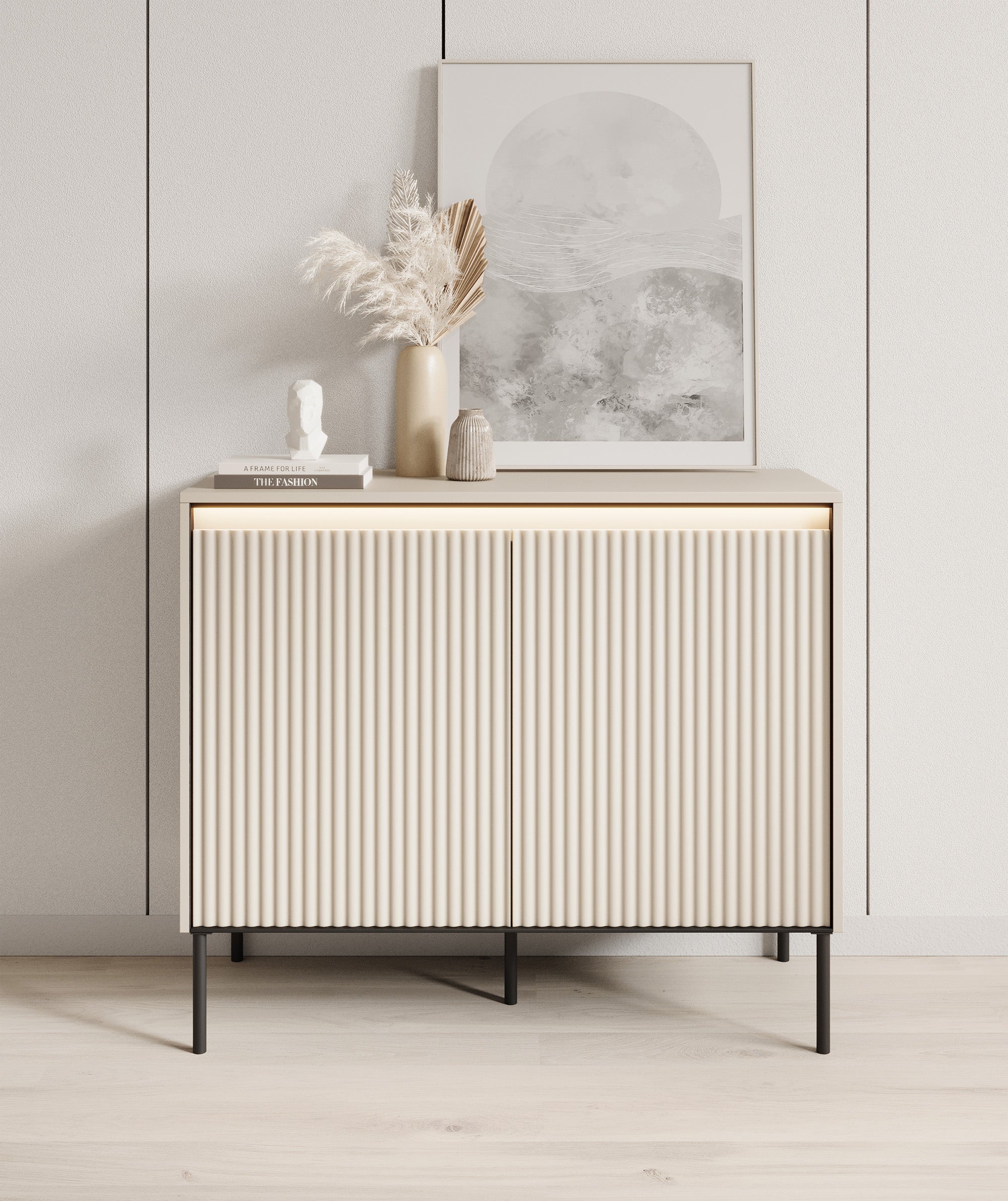 Timoteo - Dressoir - Beige - 98x40x83 cm