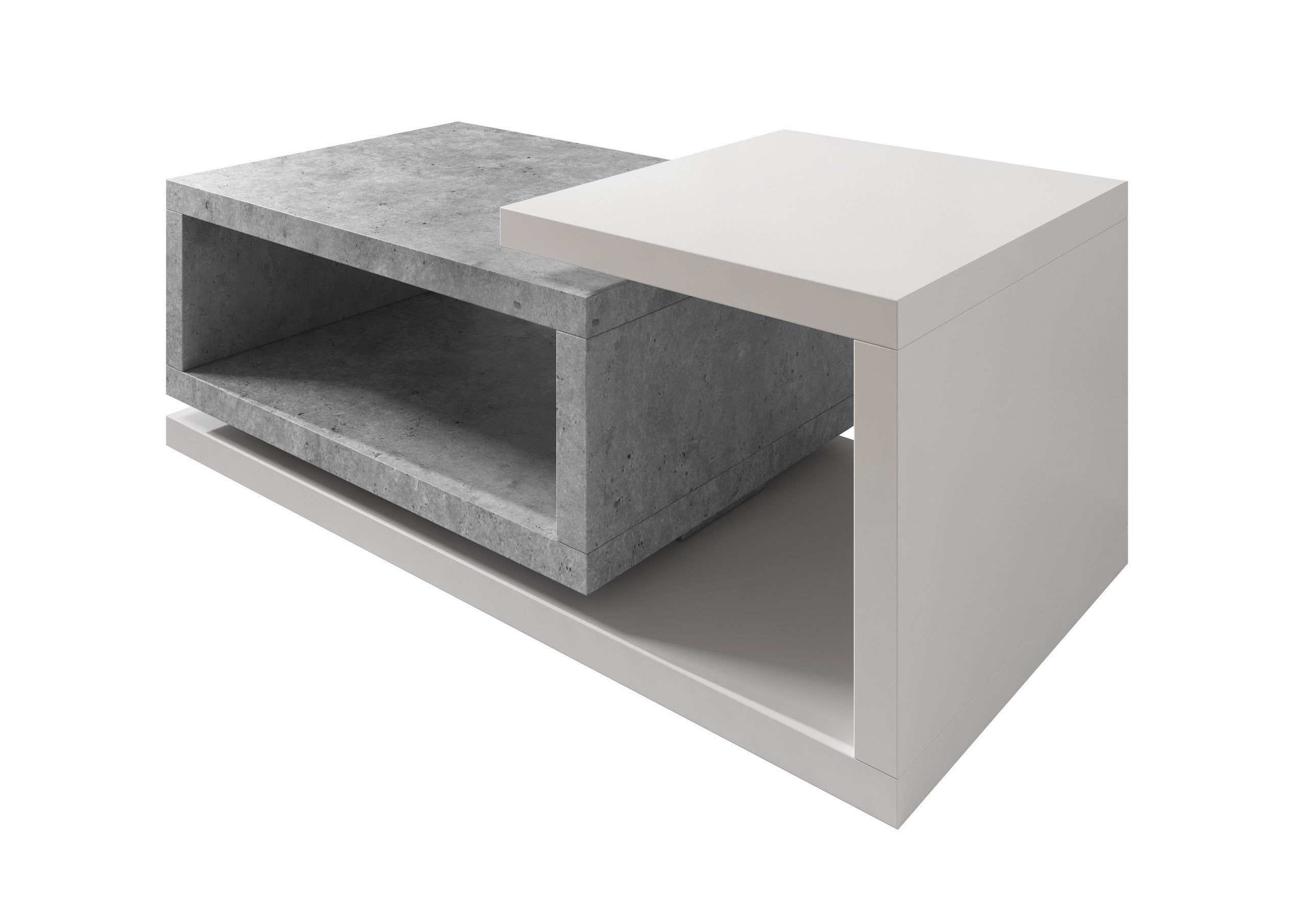 Bello - Salontafel - Betonlook/wit