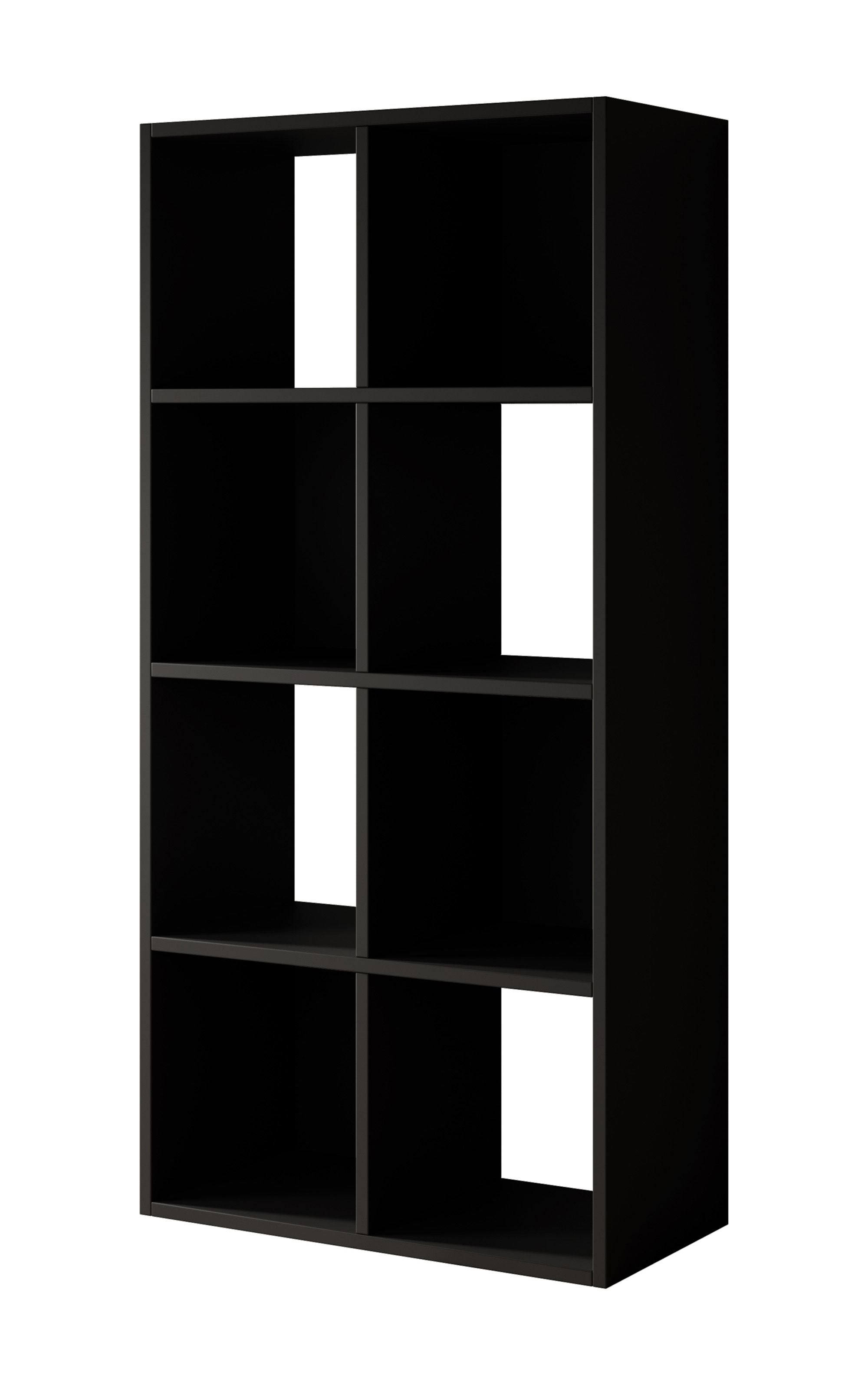 Cajsa 3 - Boekenkast - Zwart - 60x30x121 cm