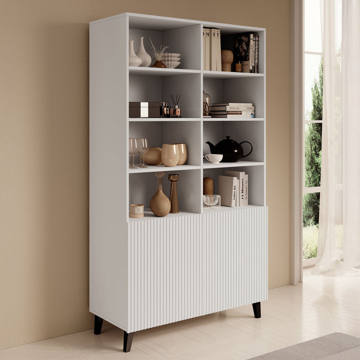 Palamos - Boekenkast - Wit - 100x40x177 cm