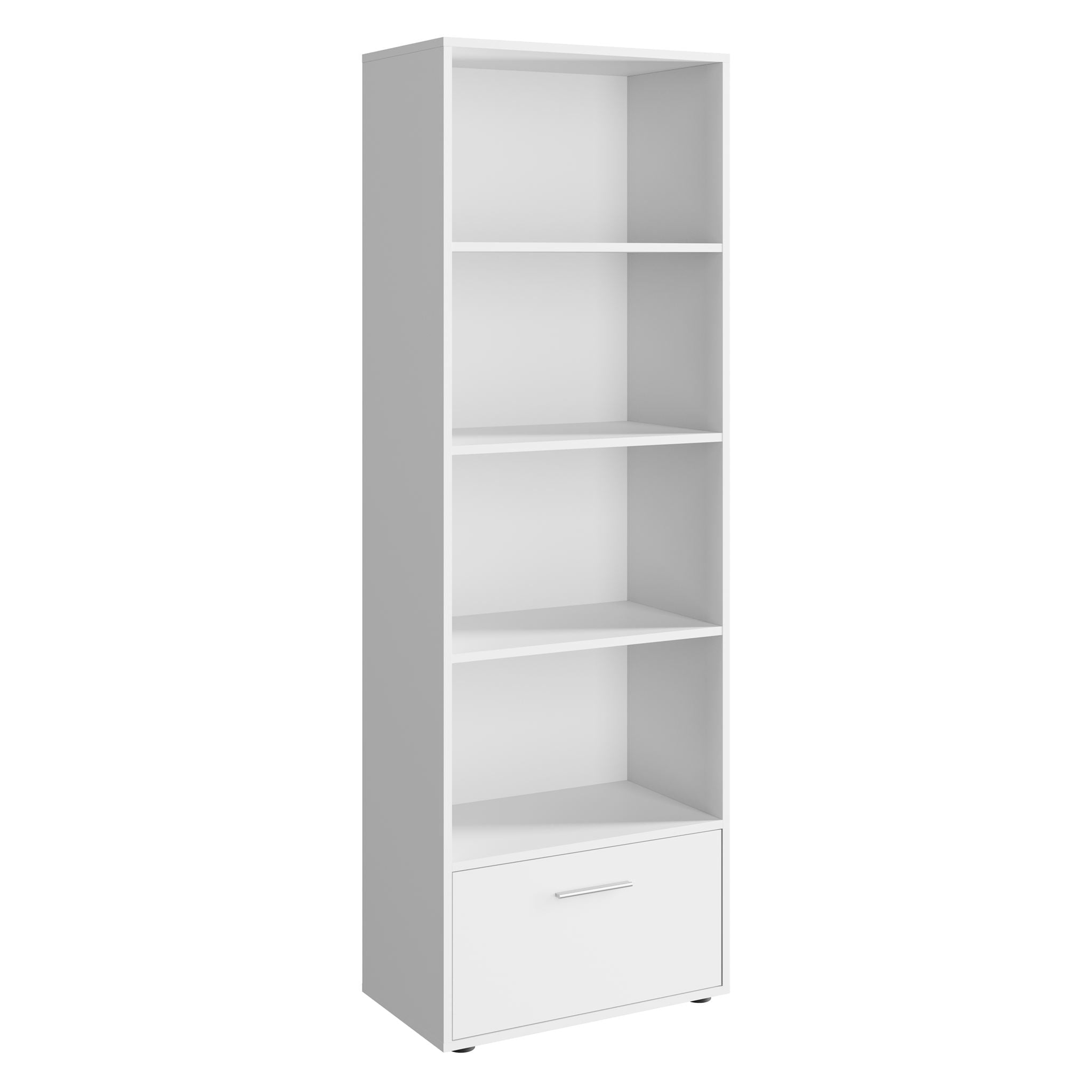 Tristan - Boekenkast - Wit - 60x34x177 cm