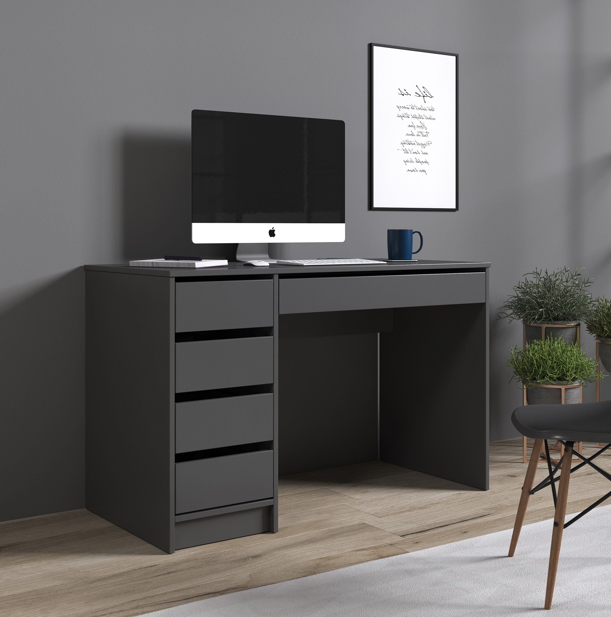 Avio - Bureau - Grijs - 120x55 cm Avio - Bureau - Grijs - 120x55 cm