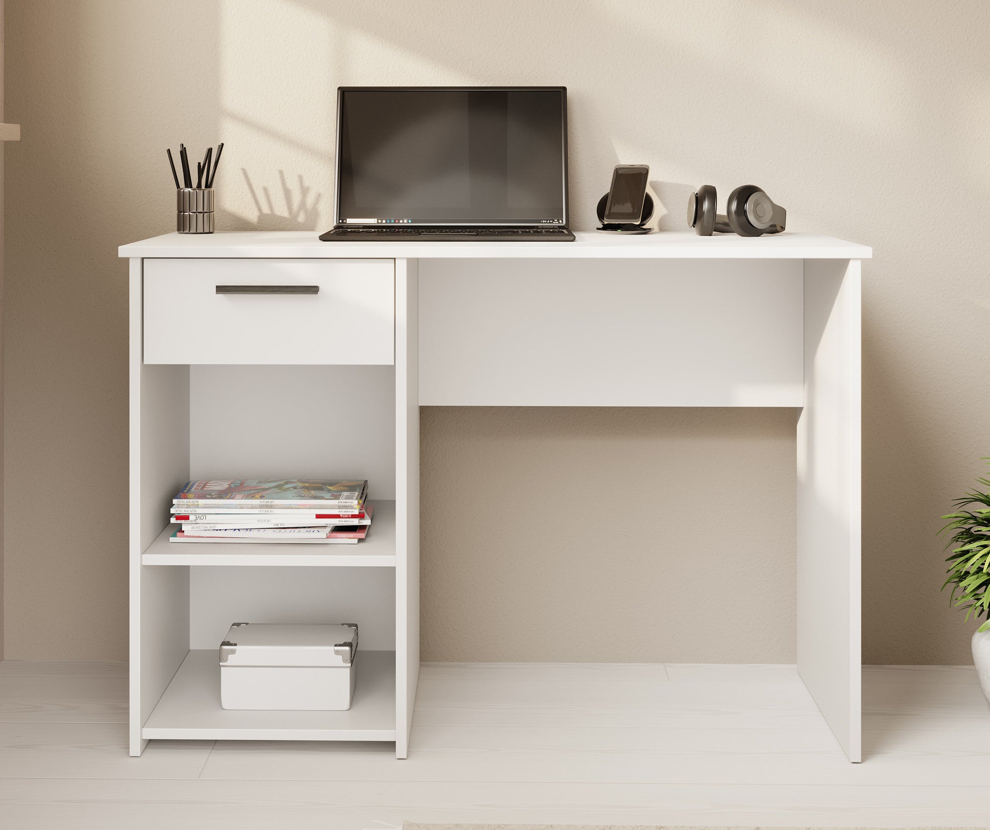 Bellini - Bureau - Wit - 110 cm