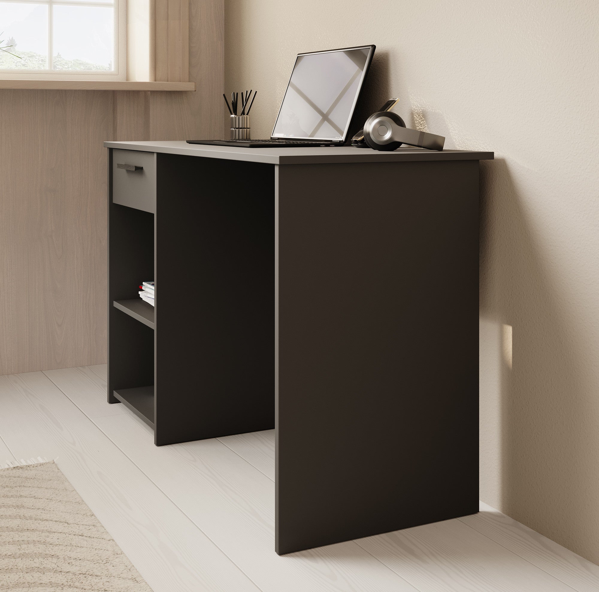 Bellini - Bureau - Antraciet - 110 cm