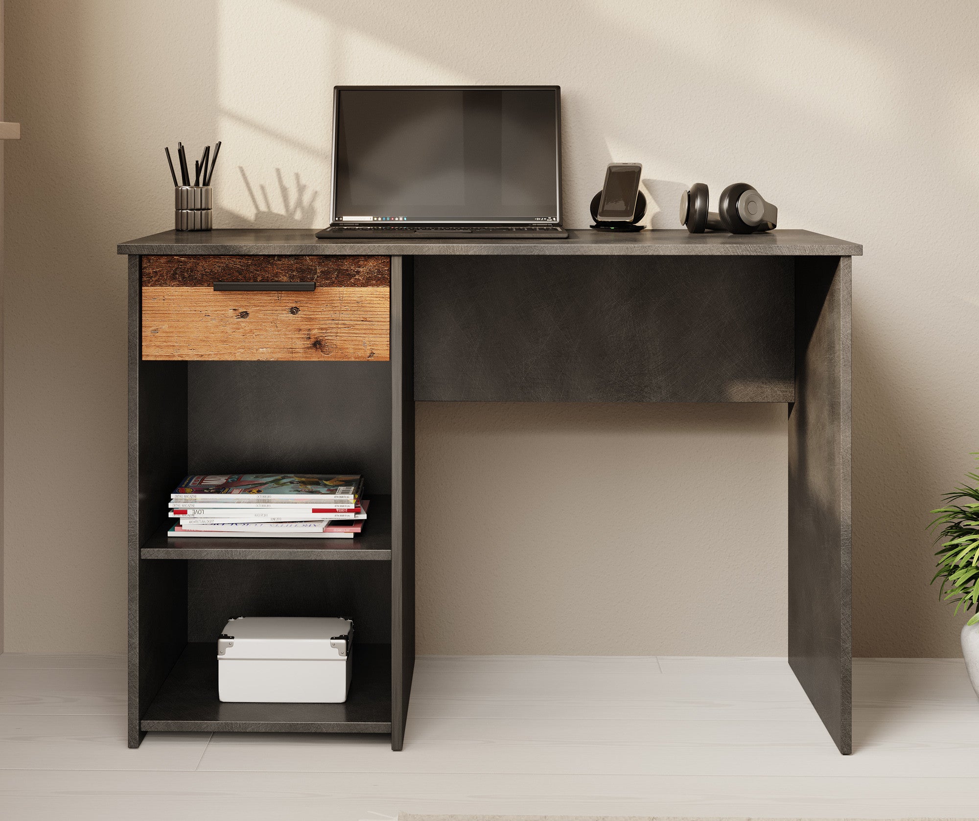 Bellini - Bureau - Grijs - 110 cm