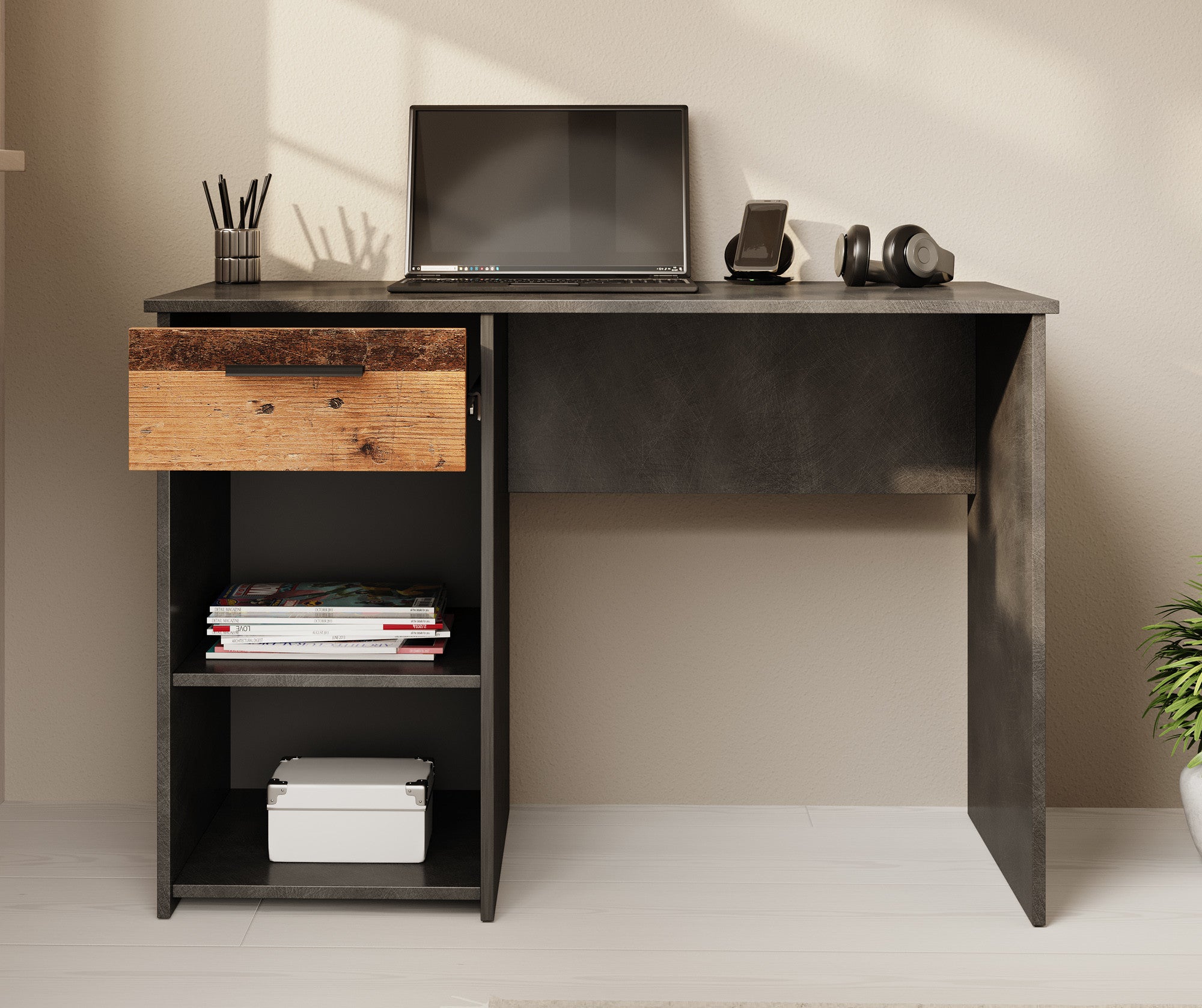 Bellini - Bureau - Grijs - 110 cm