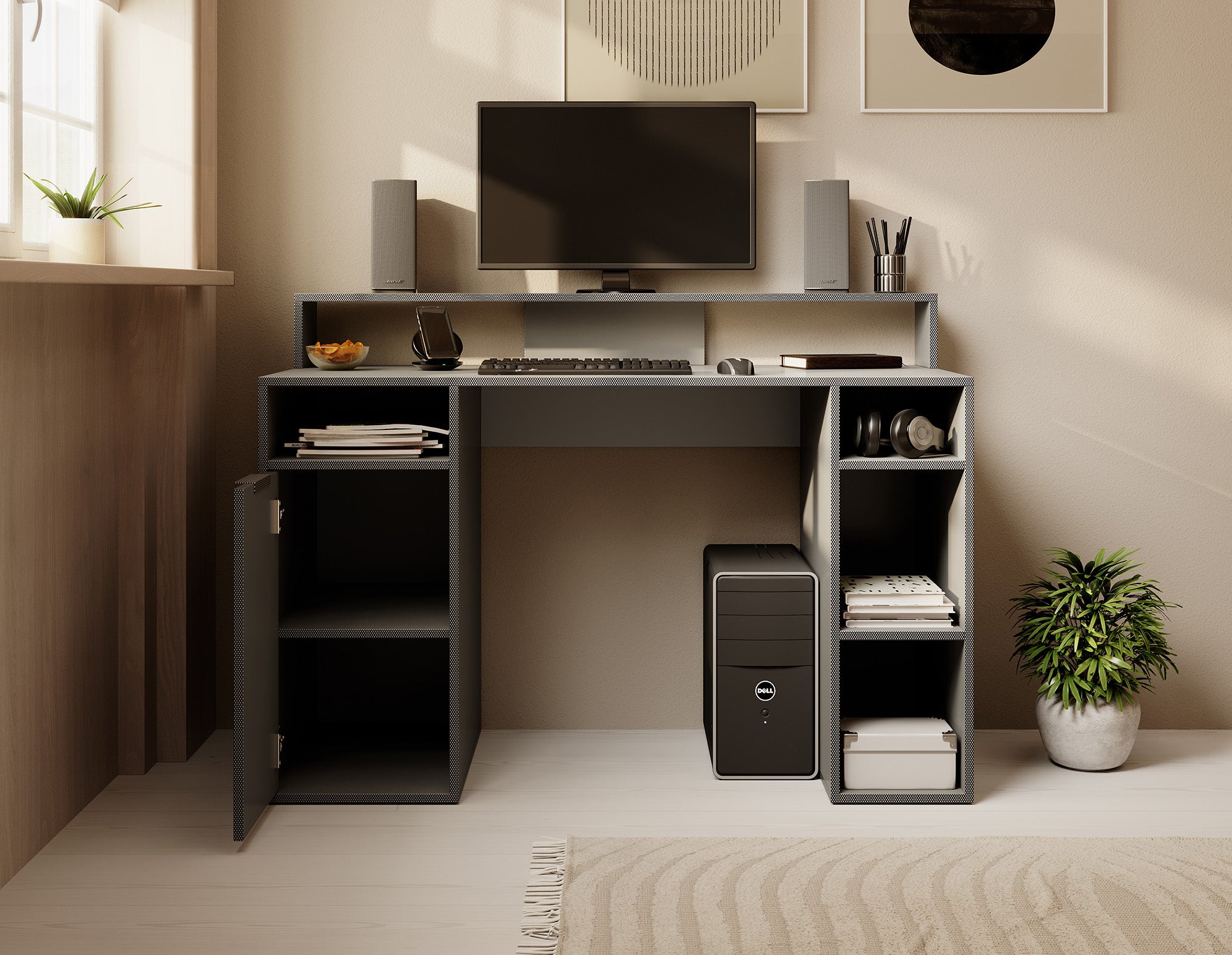 Charlotte  - Bureau - Grijs - 125x55 cm