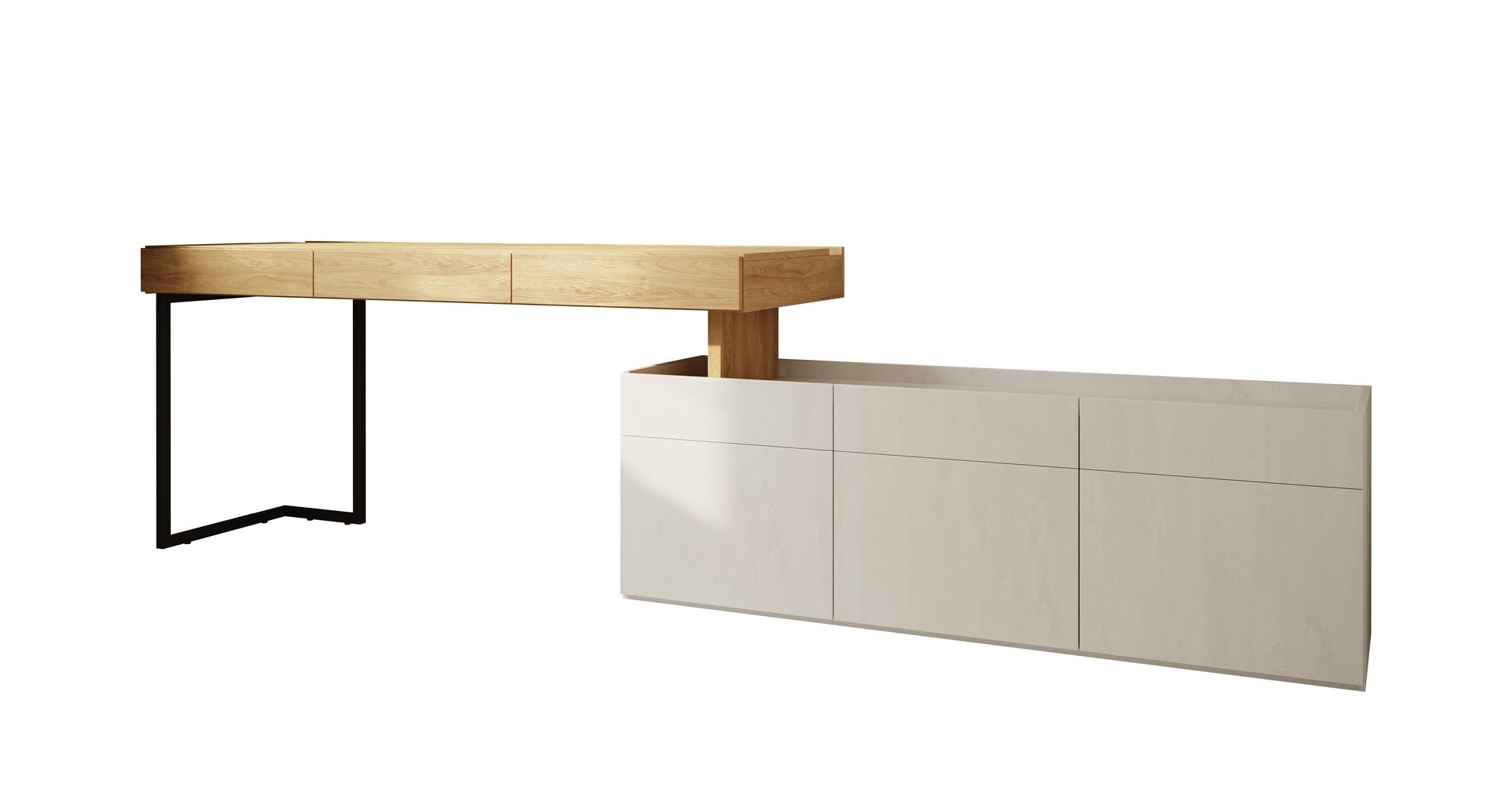 Floren - Bureau - Eiken - 279x61 cm