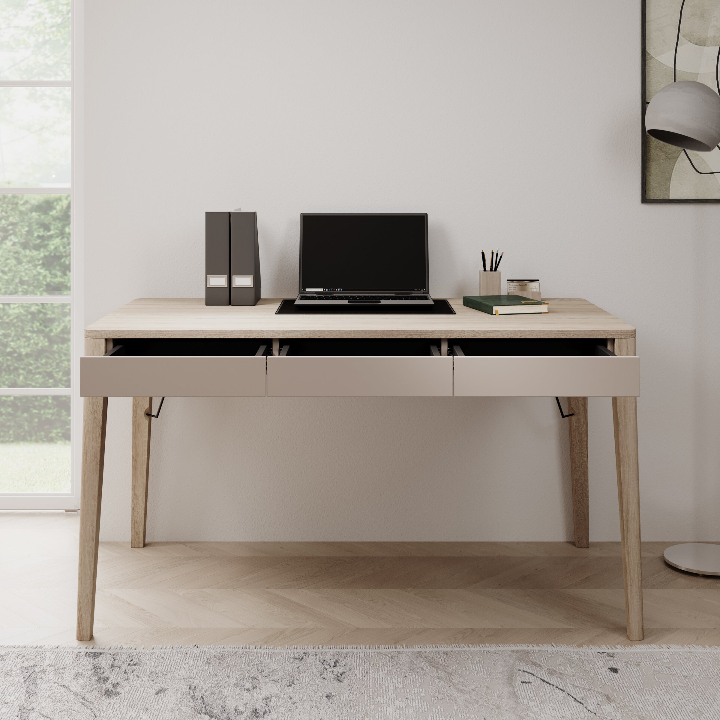 Mazar - Bureau - Licht Eiken - 139x71 cm