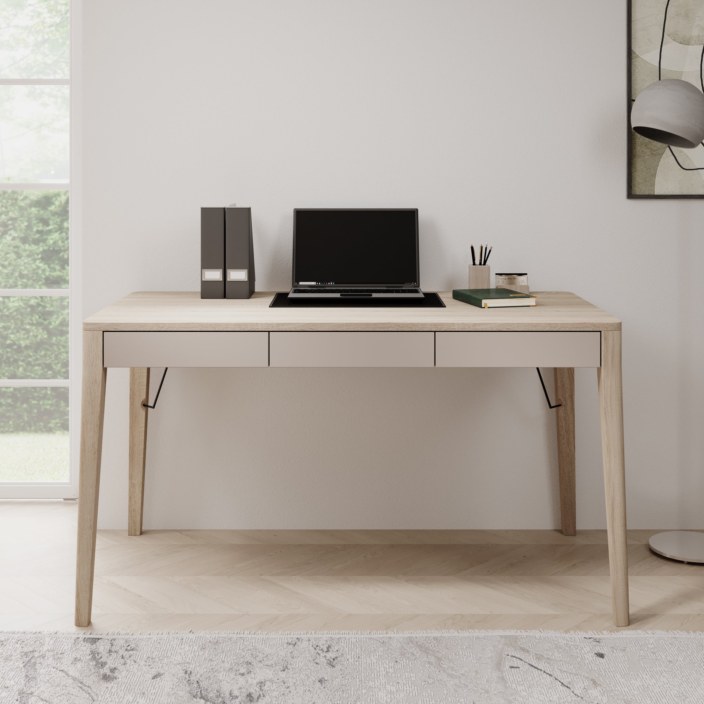 Mazar - Bureau - Licht Eiken - 139x71 cm