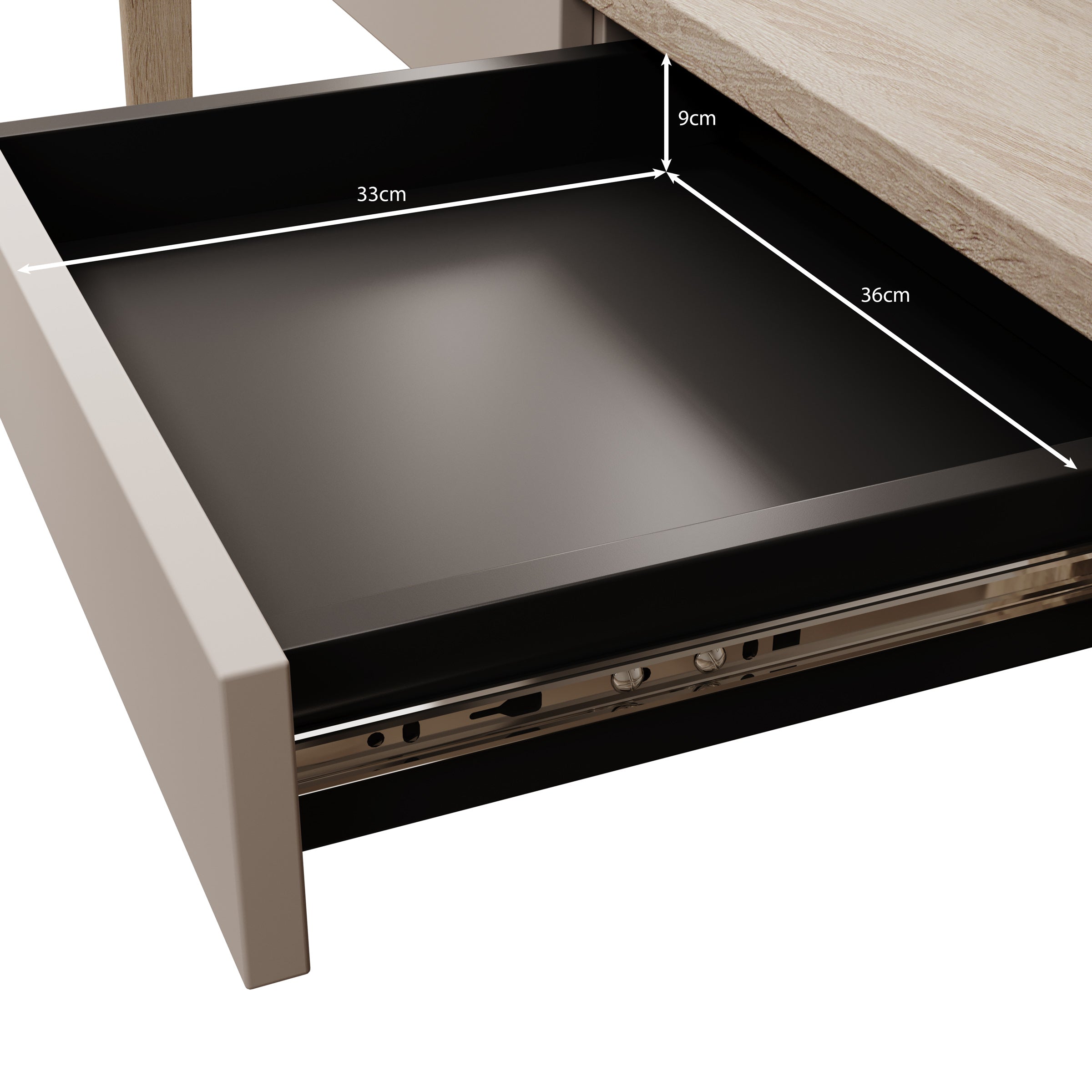 Mazar - Bureau - Licht Eiken - 139x71 cm