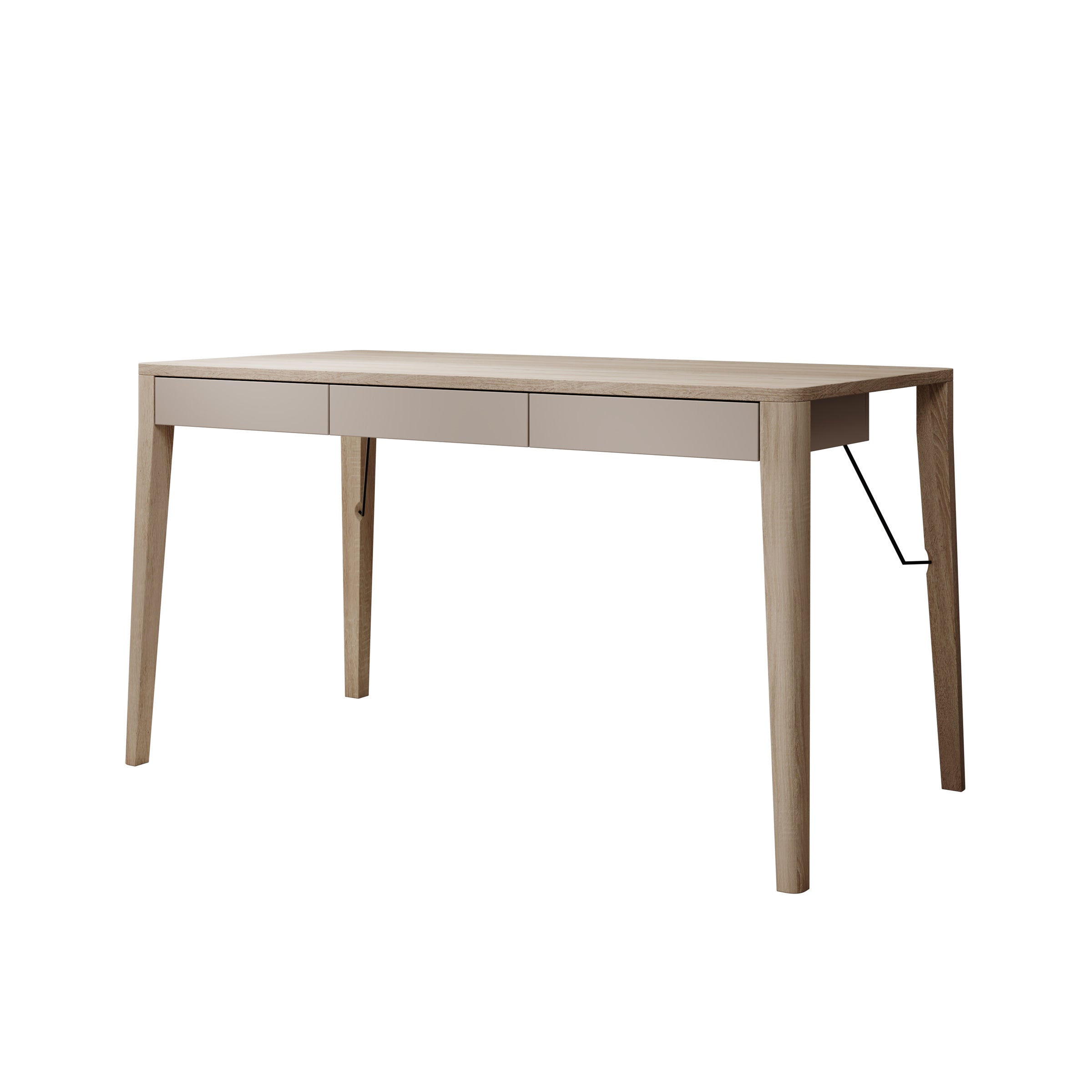 Mazar - Bureau - Licht Eiken - 139x71 cm