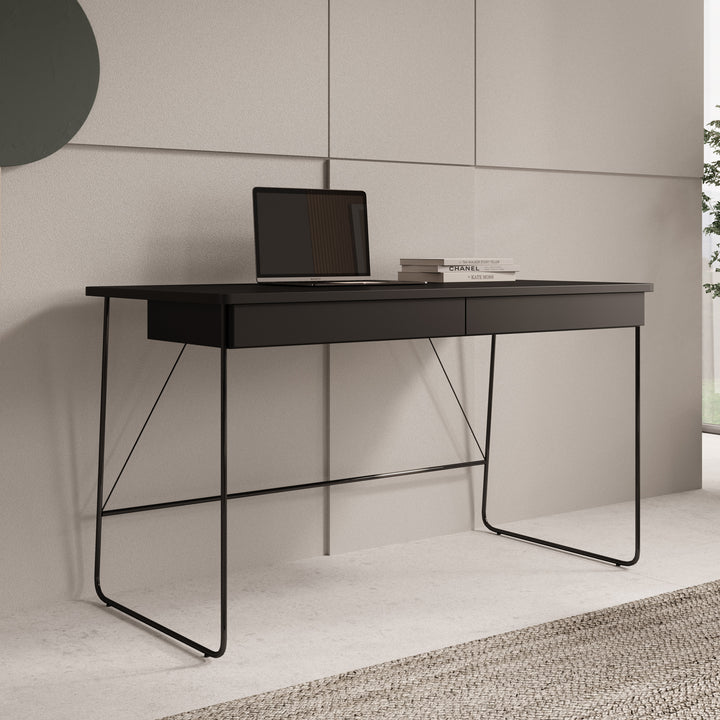 Medea - Bureau - Zwart - 135x67 cm