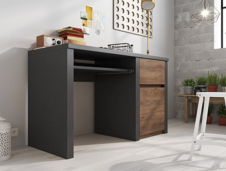 Monaco  - Bureau - Eiken/grijs - 120x53 cm