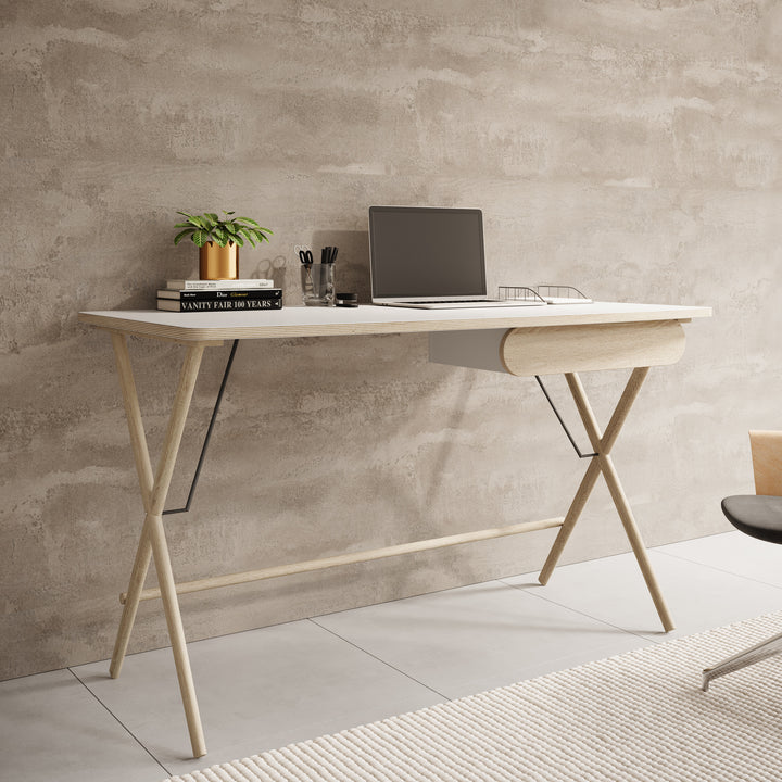 Moron - Bureau - Licht eiken - 135x67 cm
