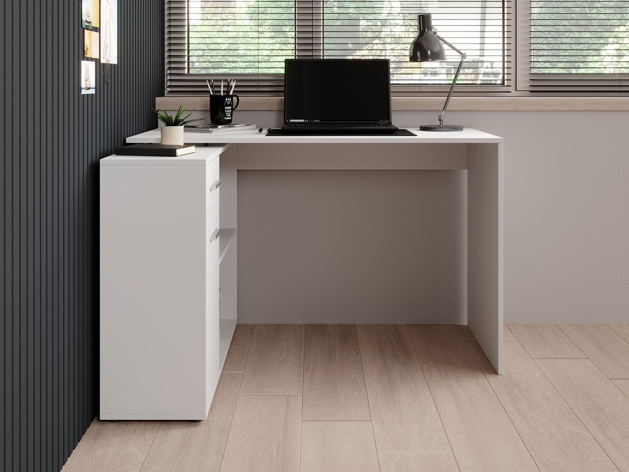 Nomi - Bureau - Wit - 120x92 cm