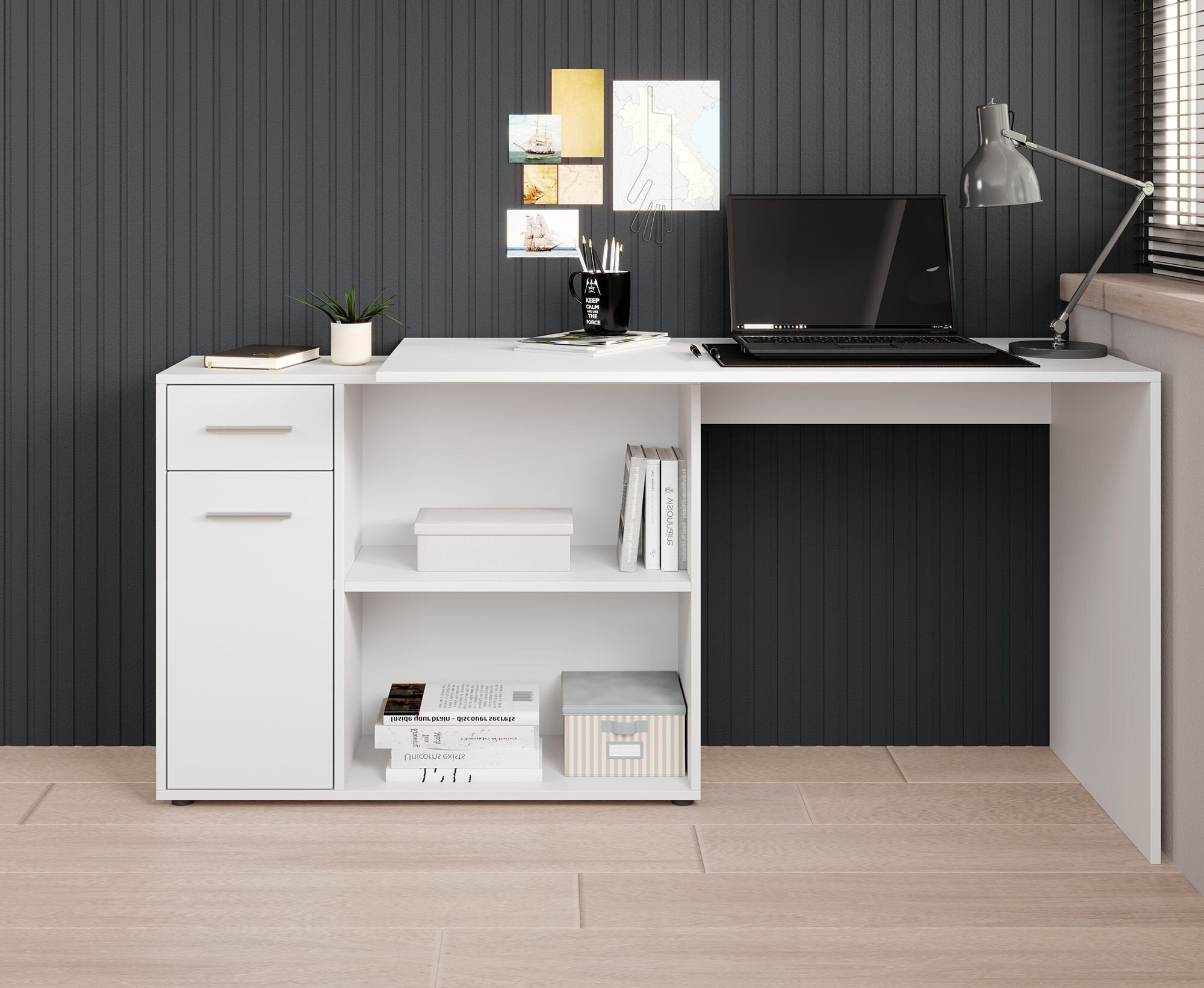 Nomi - Bureau - Wit - 120x92 cm