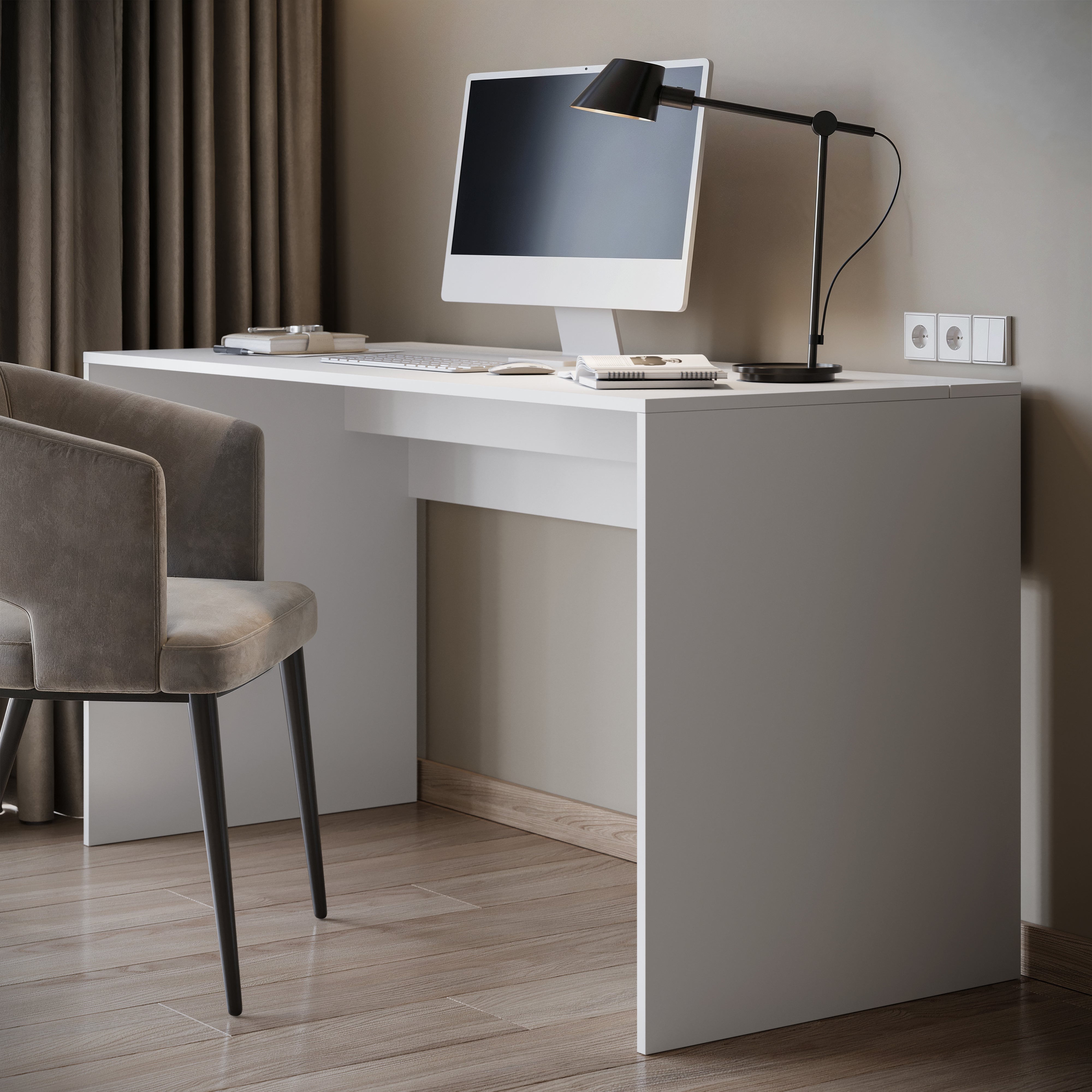 Nyon - Bureau - Wit - 140x60 cm