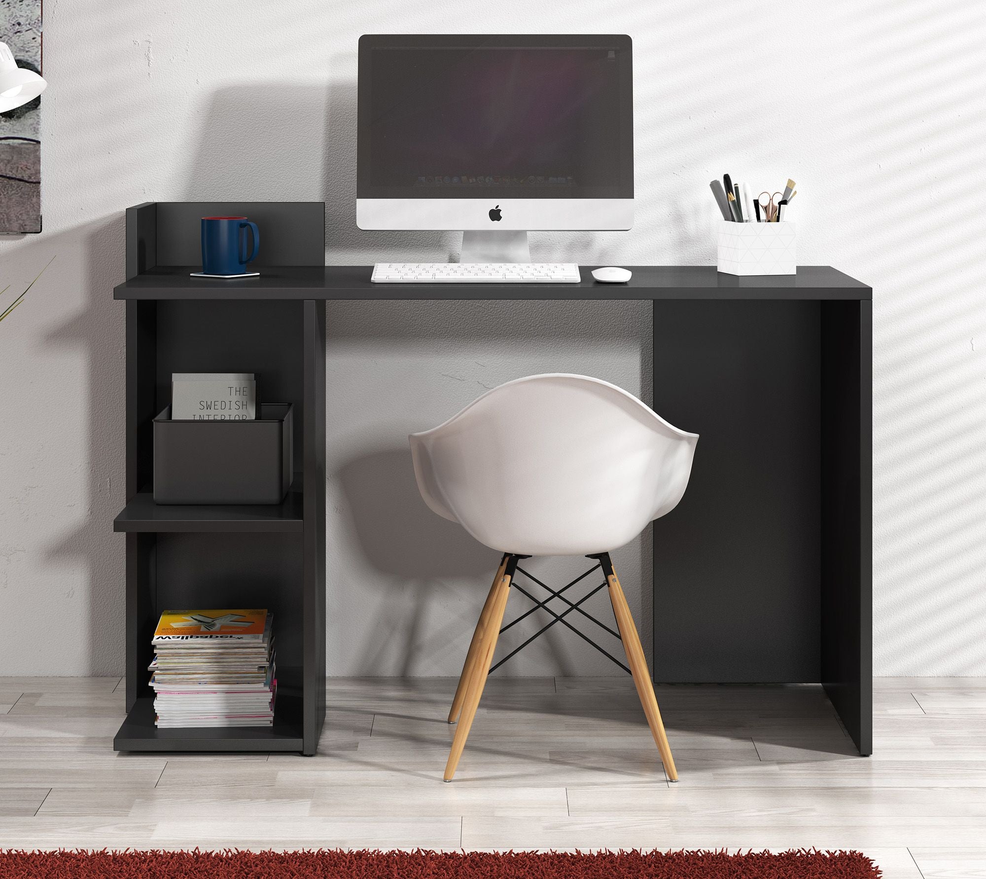 Pierre - Bureau - Zwart - 120x52 cm