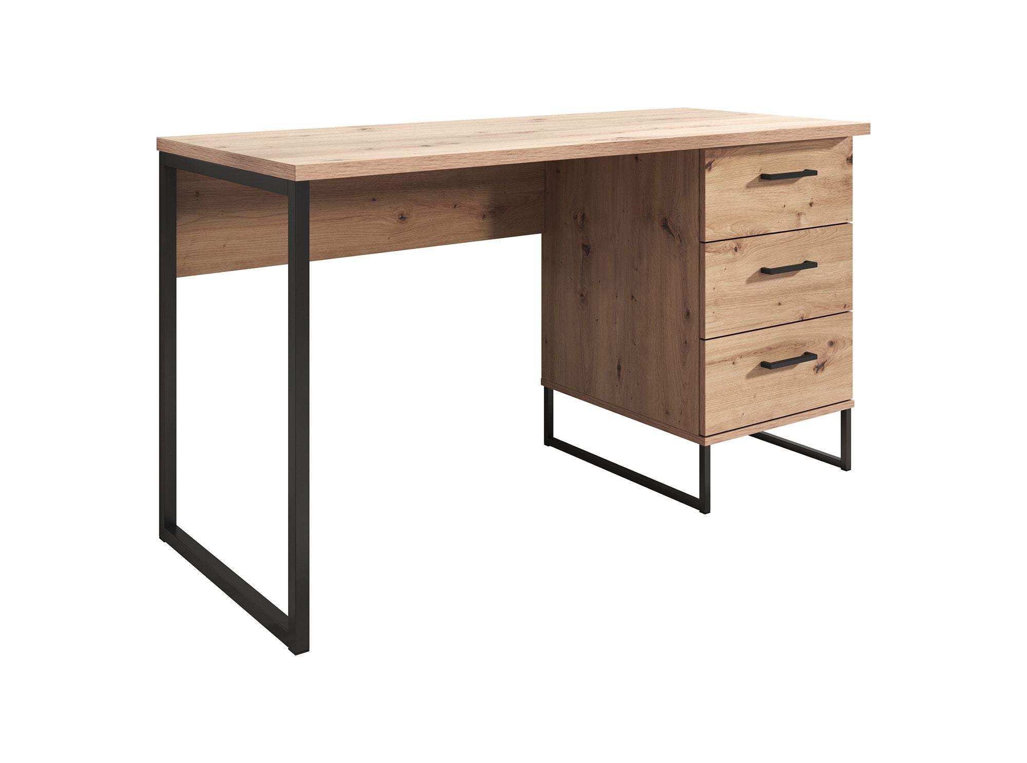 Saturn - Bureau - Eiken/zwart - 138x56 cm
