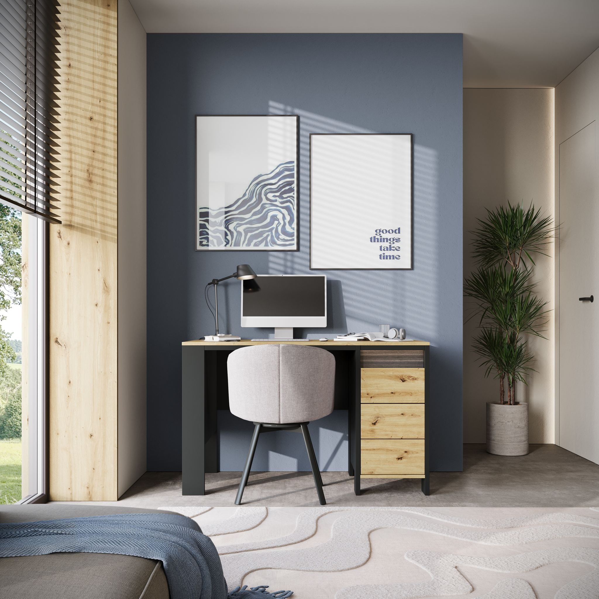 Stratosphere - Bureau - Eiken - 122x58 cm