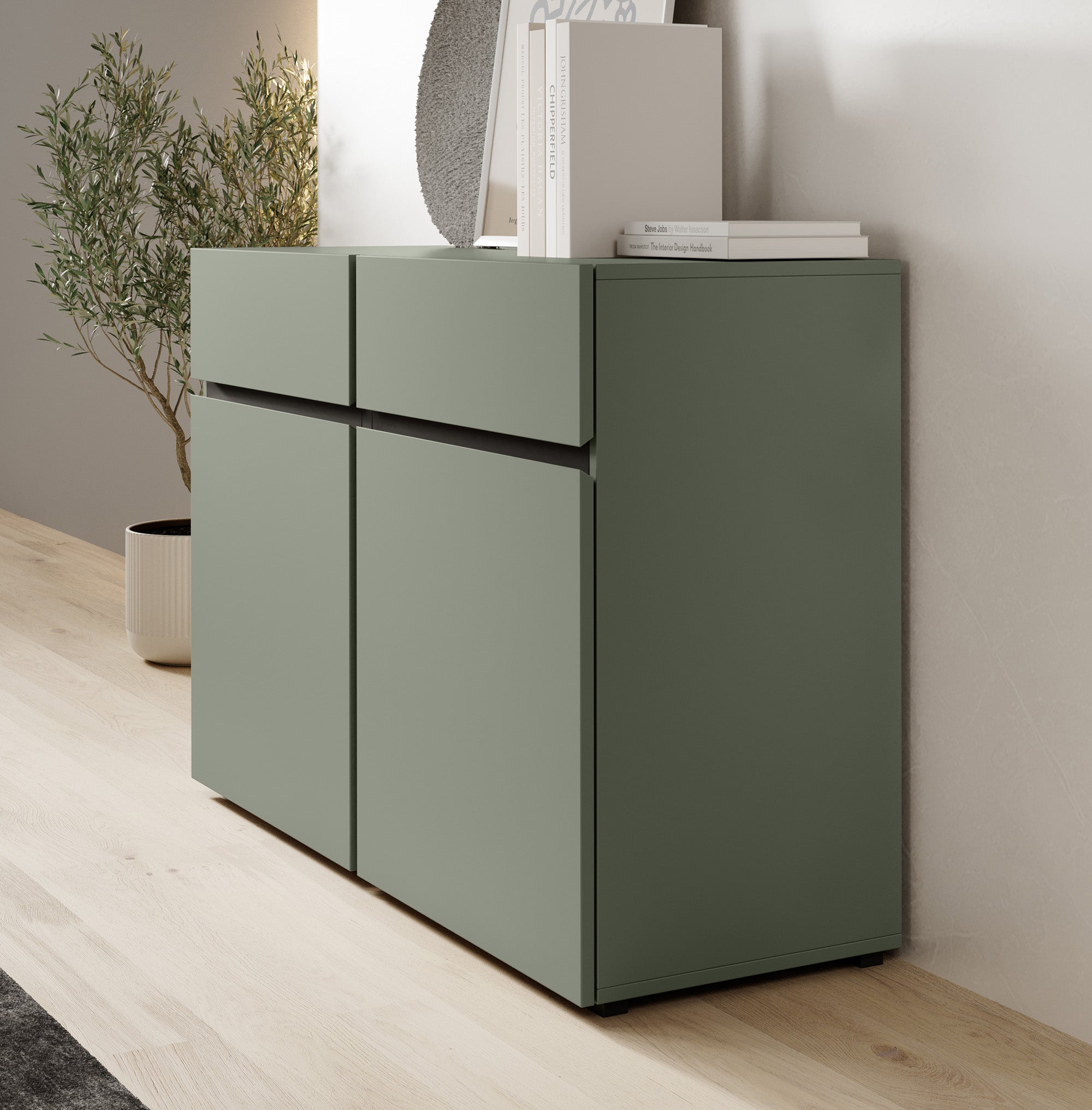 Cainan - Dressoir - Groen - 119x40x78 cm