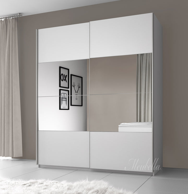 Colorado - Kledingkast met schuifdeuren - Wit - 180x61x210 cm