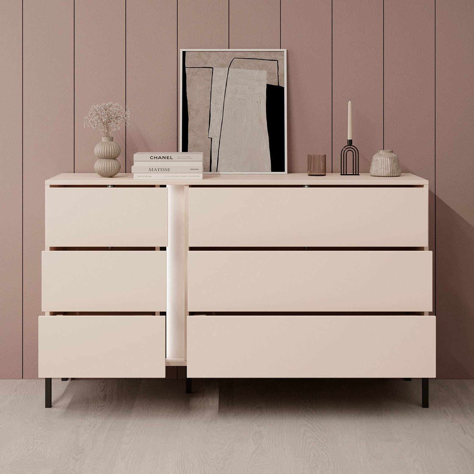 Desert - Ladekast - Beige - 137x40x81 cm