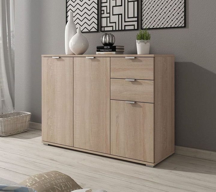 Adita 3 - Dressoir - Licht eiken - 107x35x75 cm