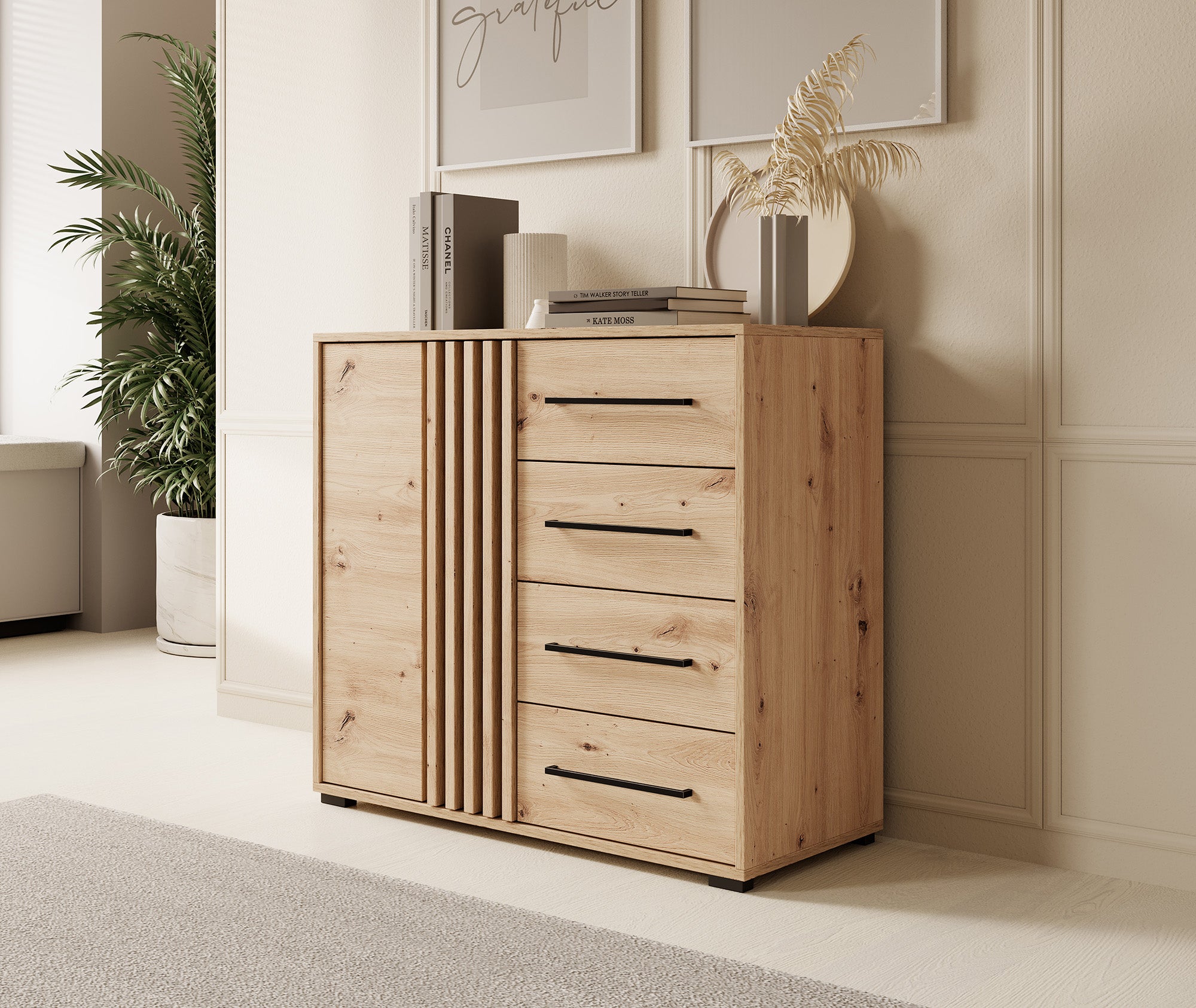 Adyson - Dressoir - Eiken - 93x40x82 cm