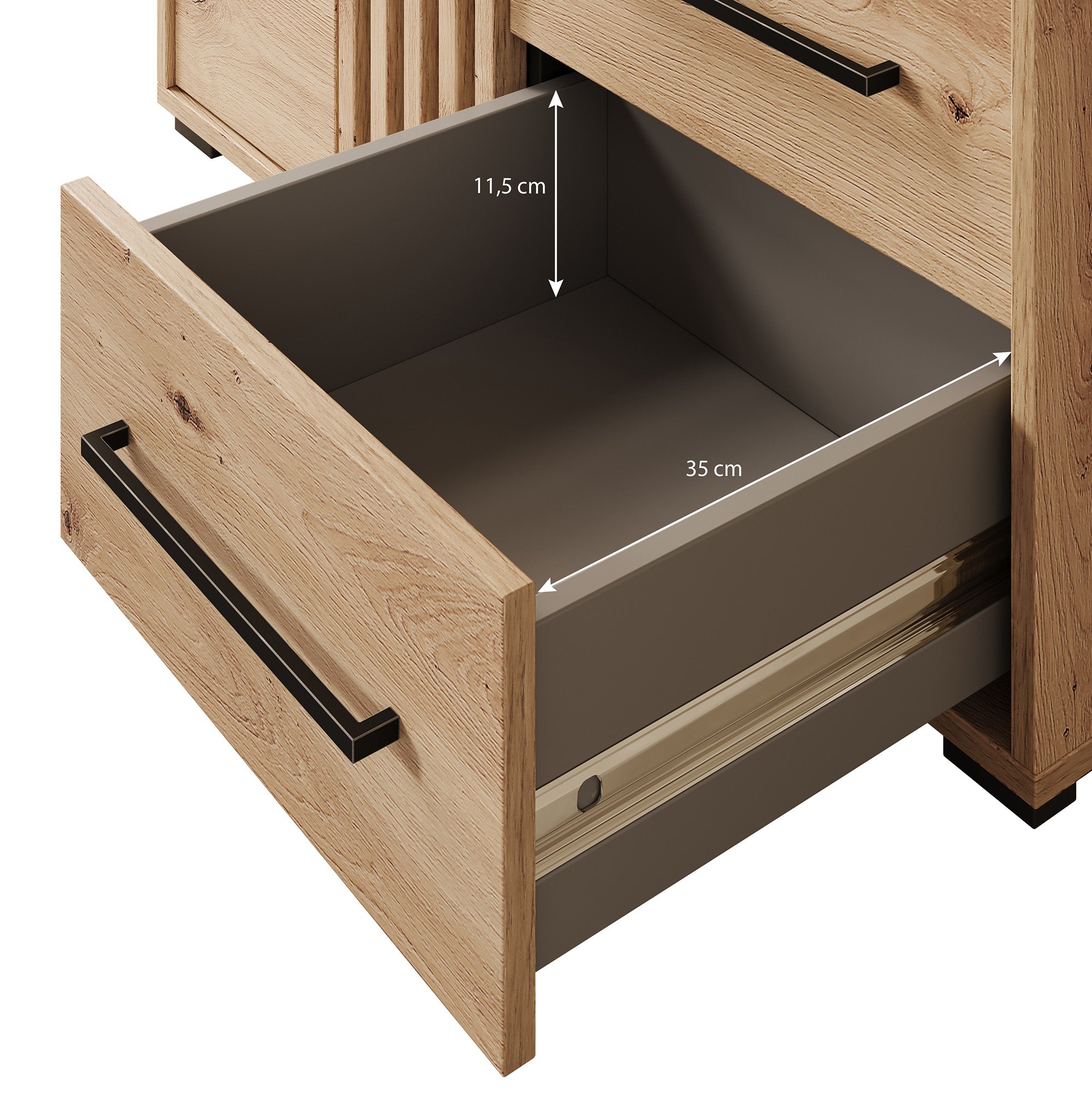 Adyson - Dressoir - Eiken - 93x40x82 cm