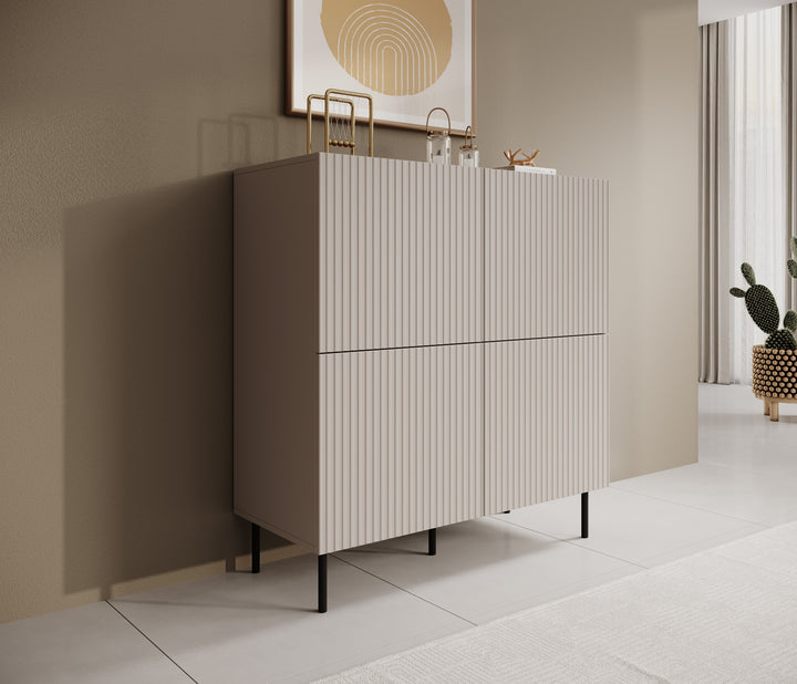 Alex - Dressoir - Beige - 101x42x106 cm