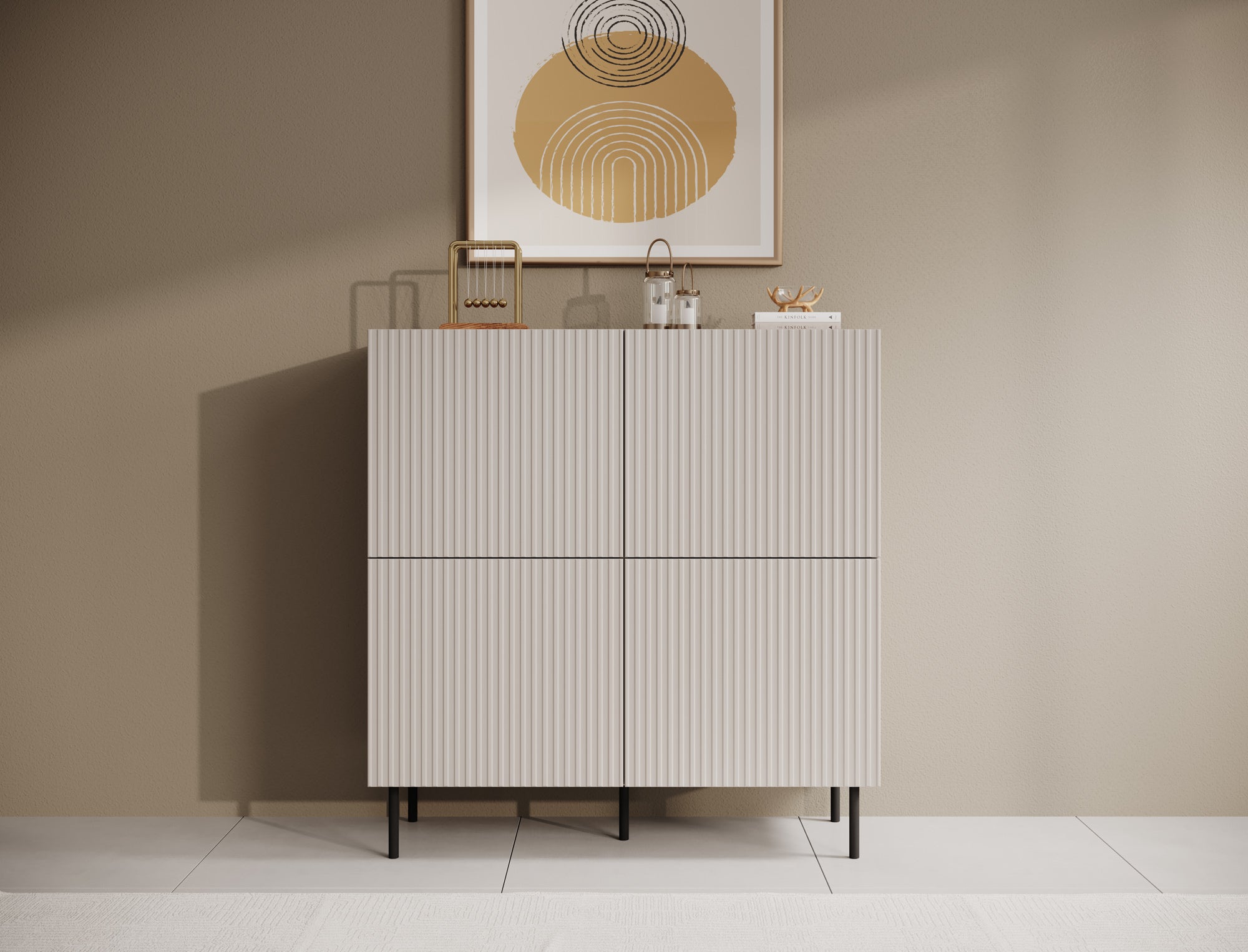 Alex - Dressoir - Beige - 101x42x106 cm