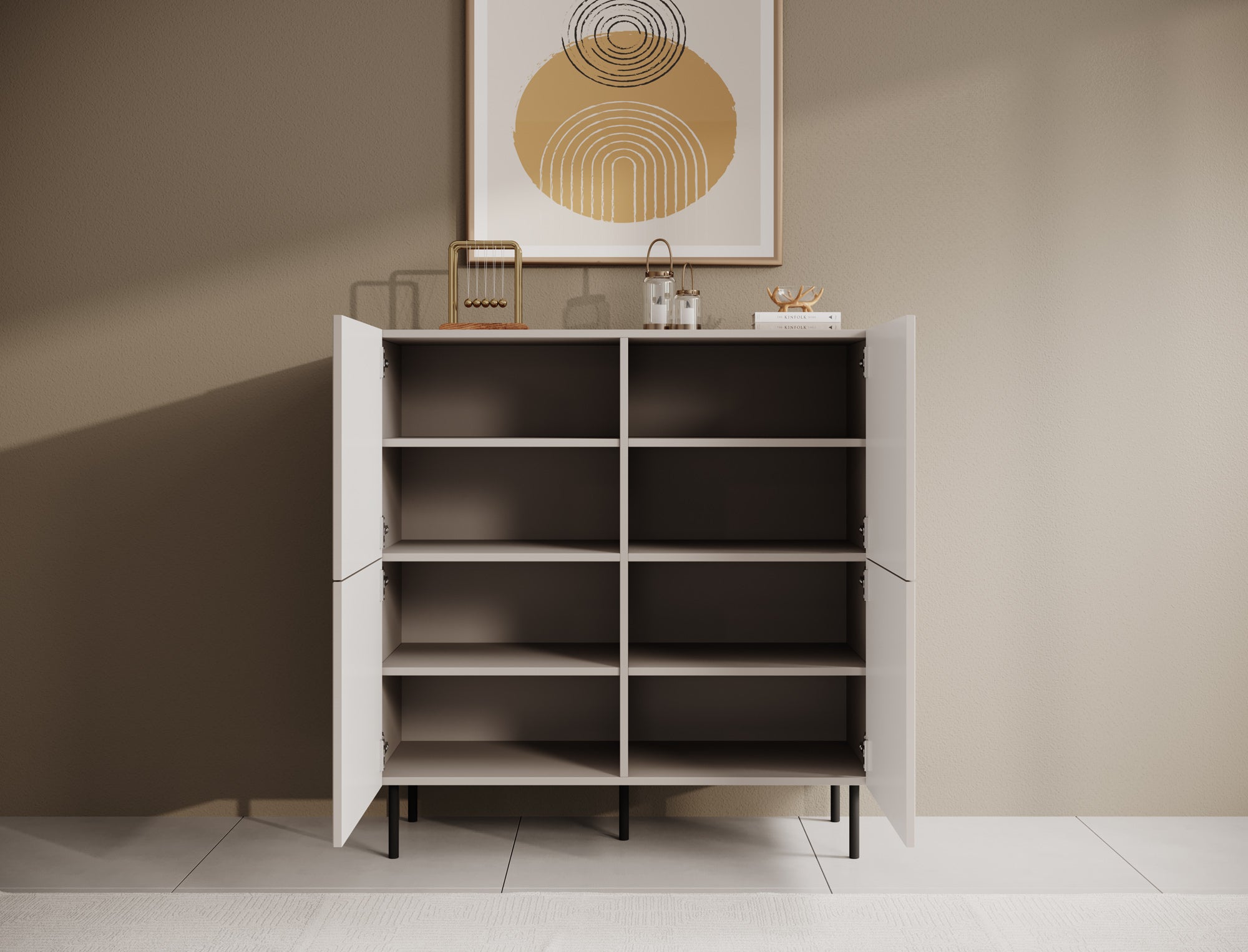 Alex - Dressoir - Beige - 101x42x106 cm