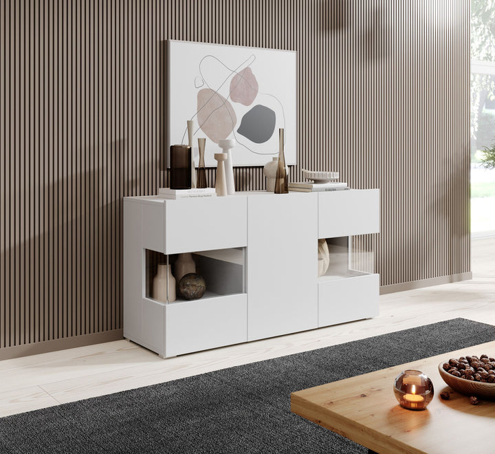 Asilento - Dressoir - Wit - 120x35x61 cm